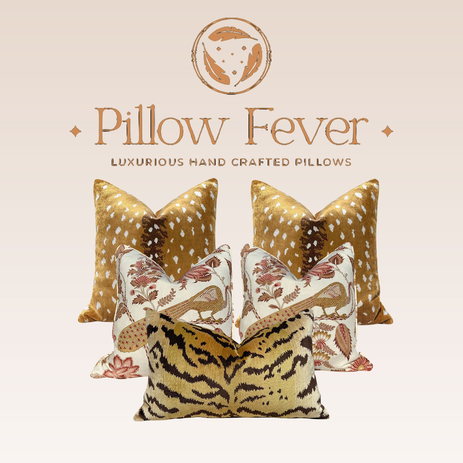 Scalamandre La Tigre Silk Velvet Pillow.