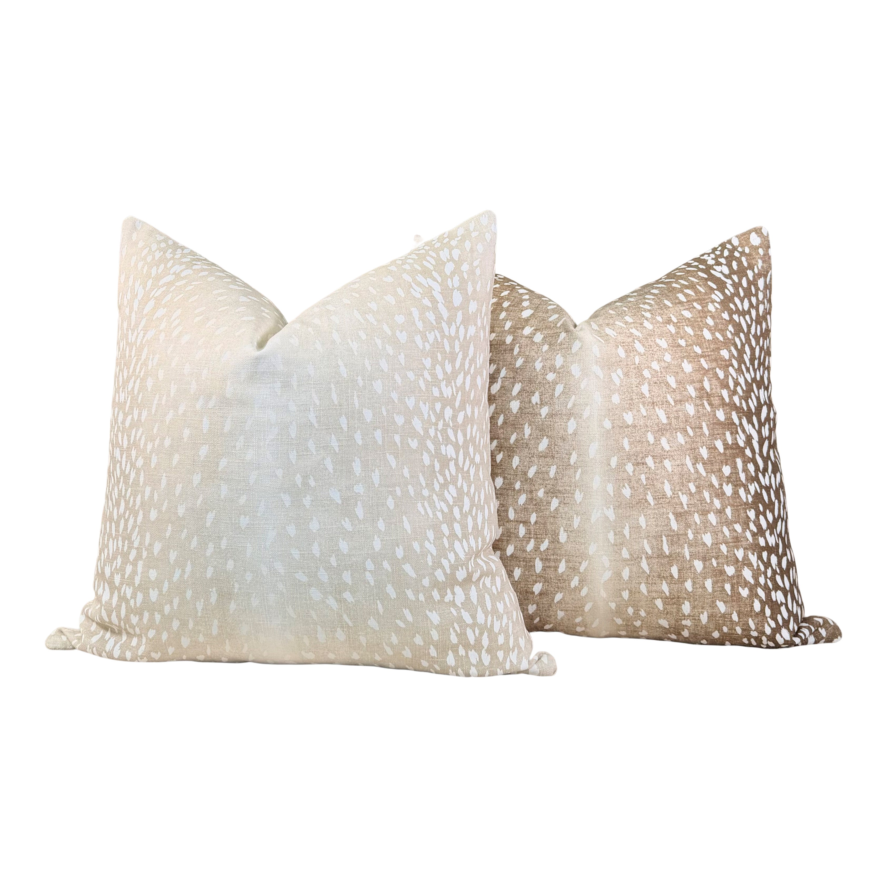 Designer Antelope Pillow - Bark