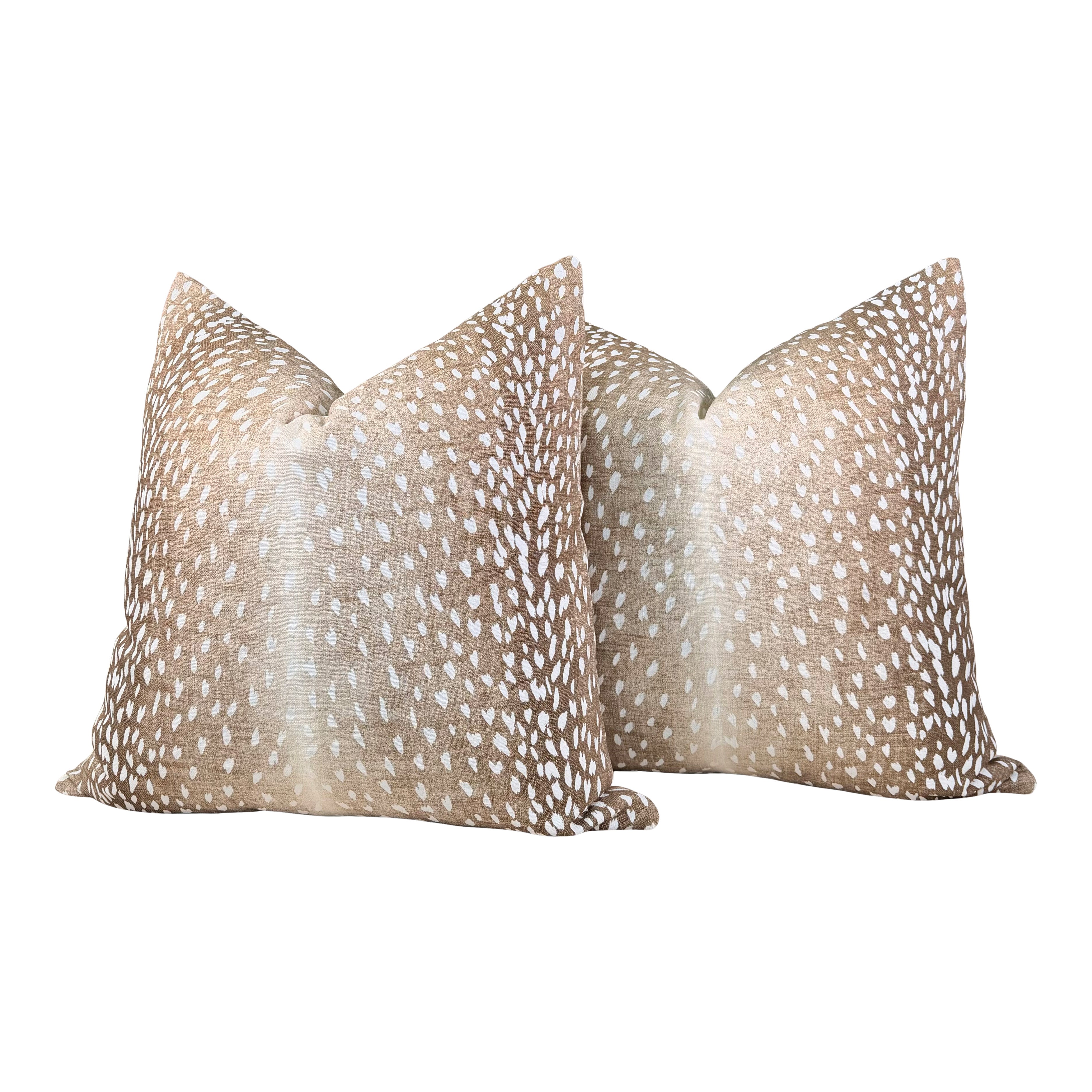 Designer Antelope Pillow - Bark