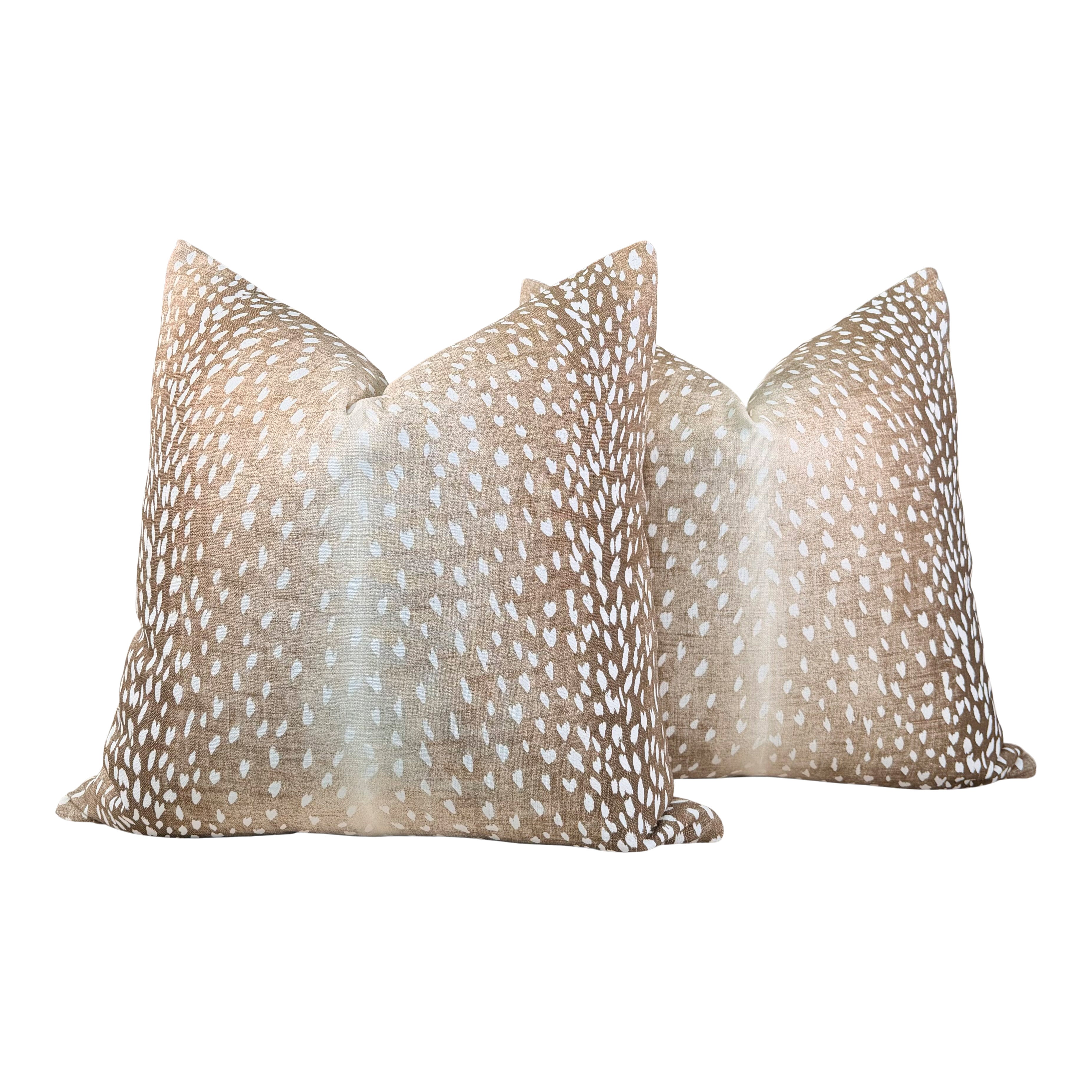 Designer Antelope Pillow - Bark