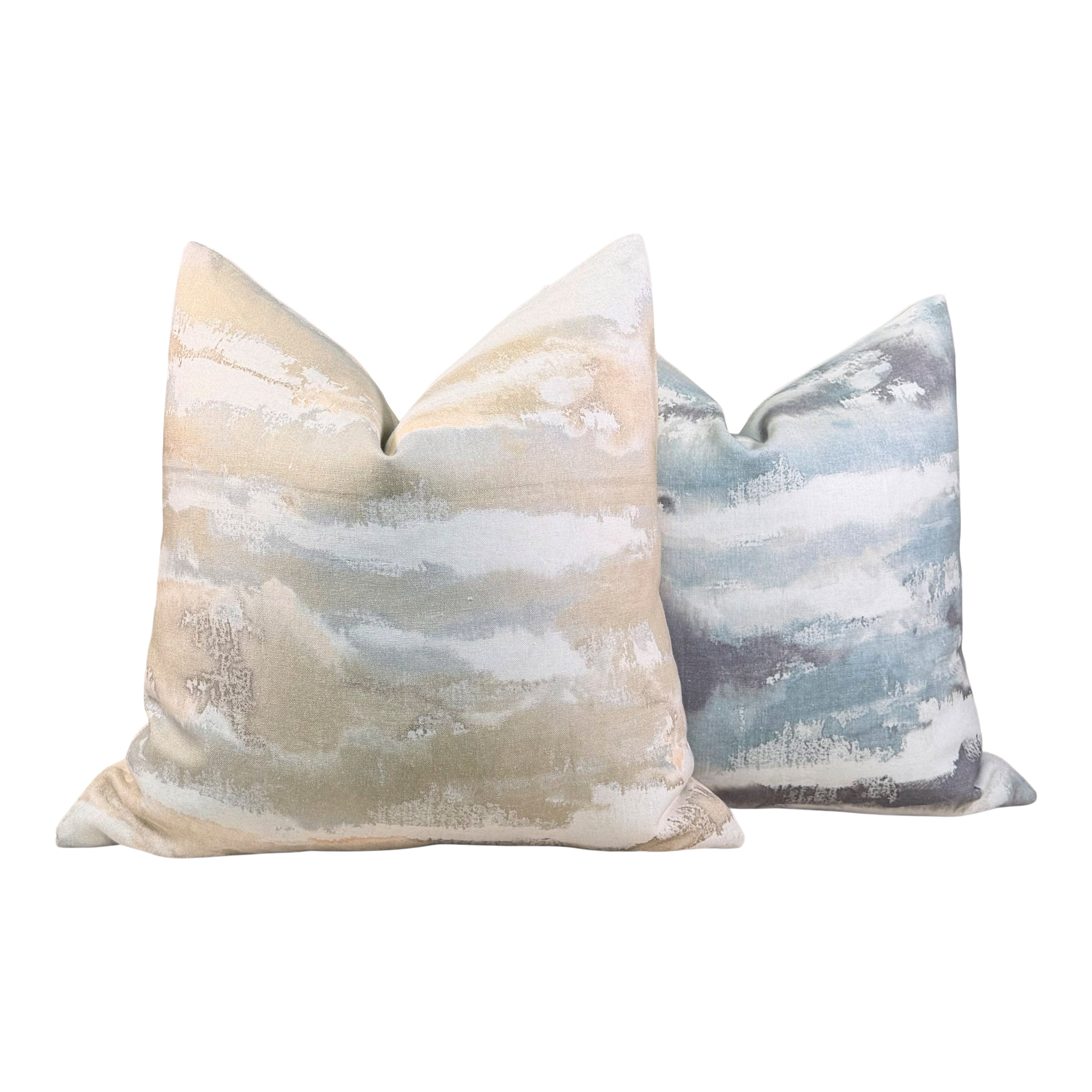 Thibaut Silver Lining Pillow - Blush, Beige