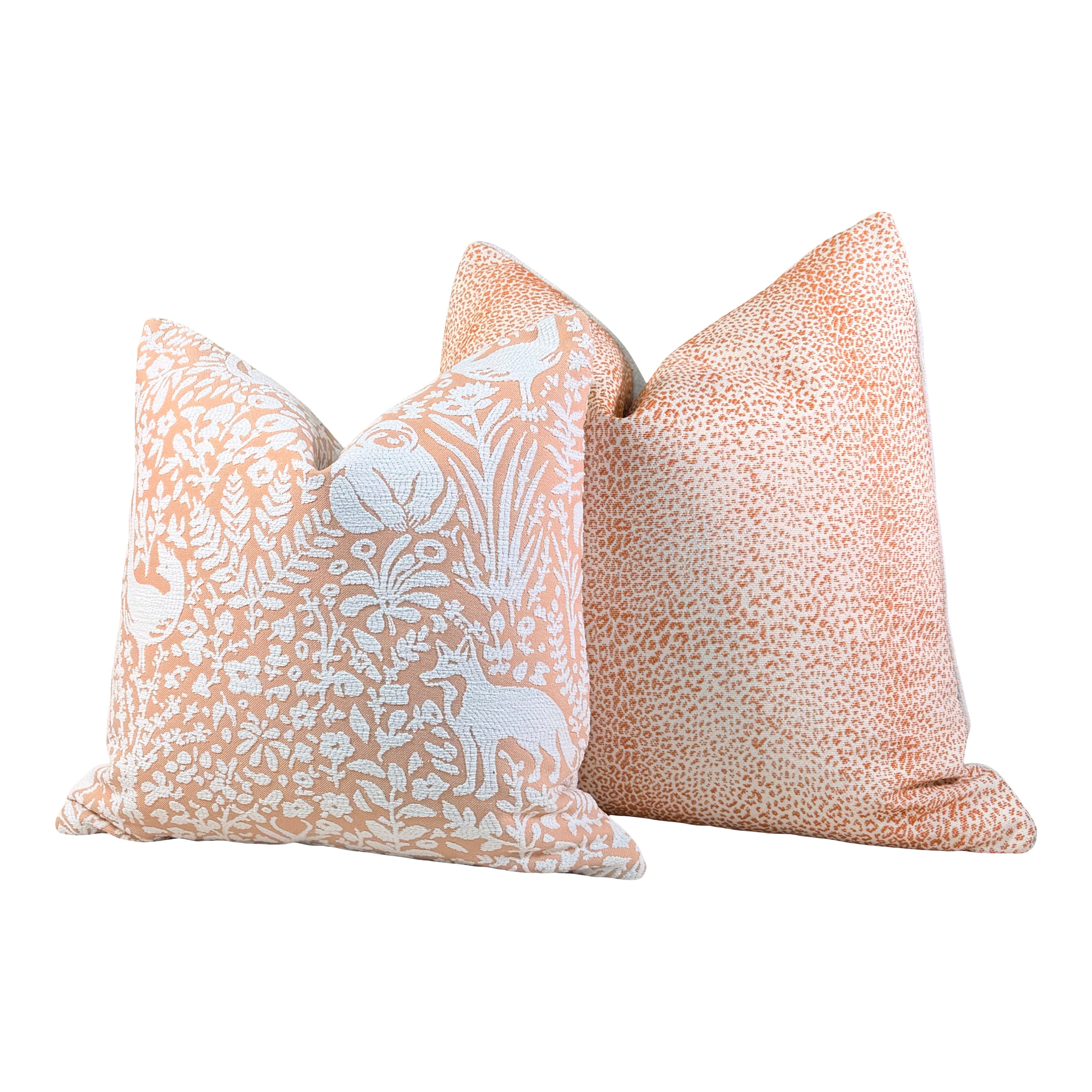 Schumacher Outdoor Mini Leopard Pillow - Orange