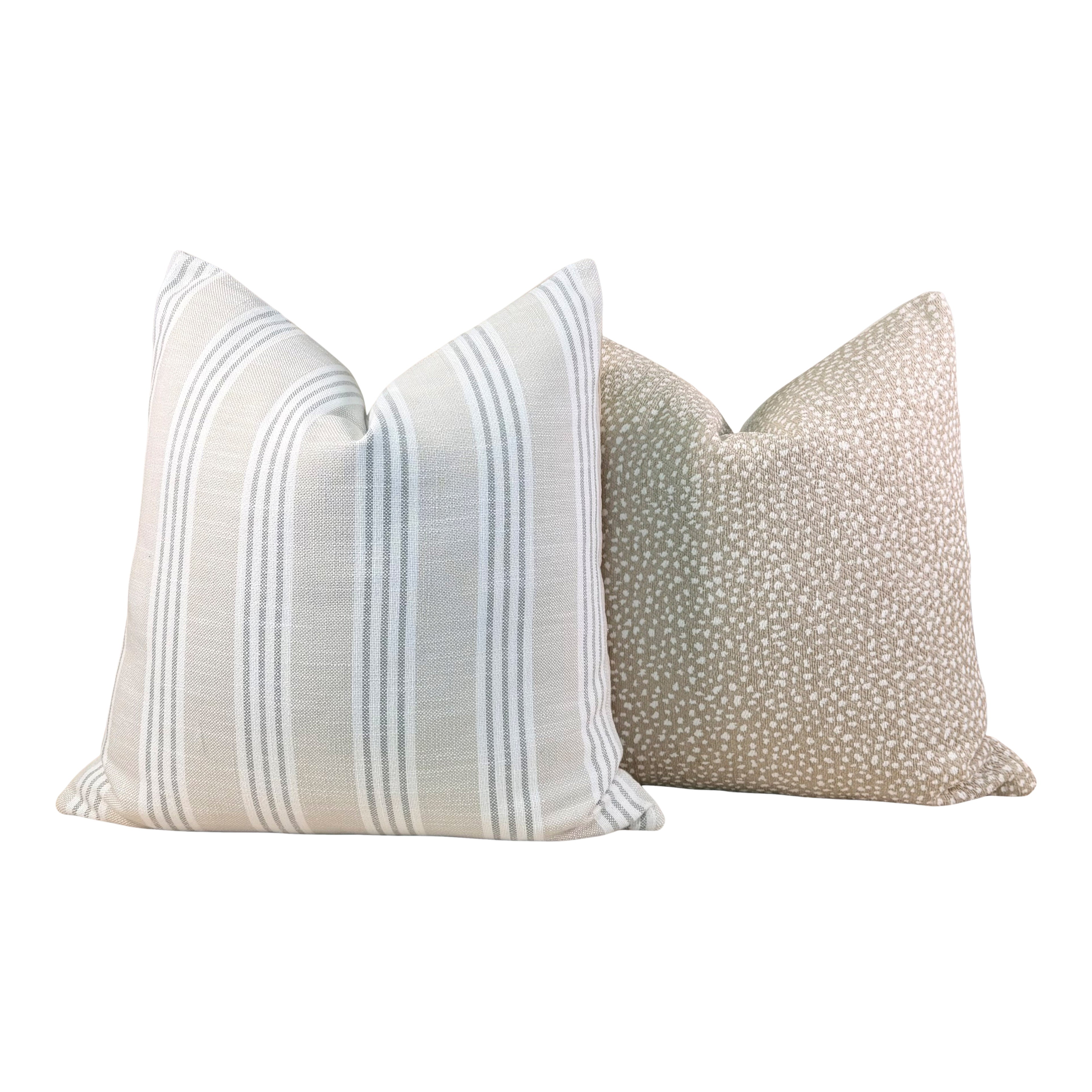 Thibaut Fawn Indoor Outdoor Pillow - Oat