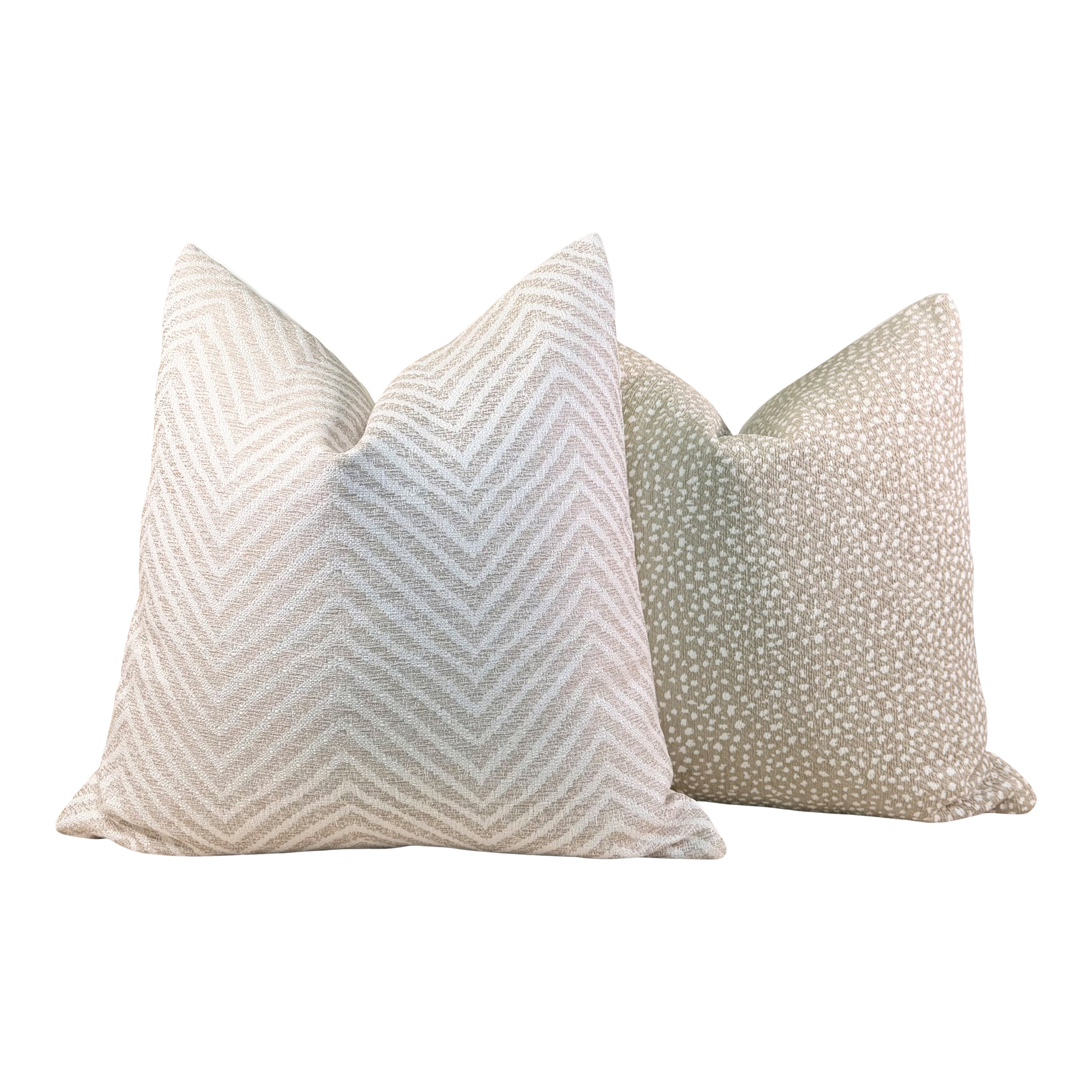 Thibaut Fawn Indoor Outdoor Pillow - Oat