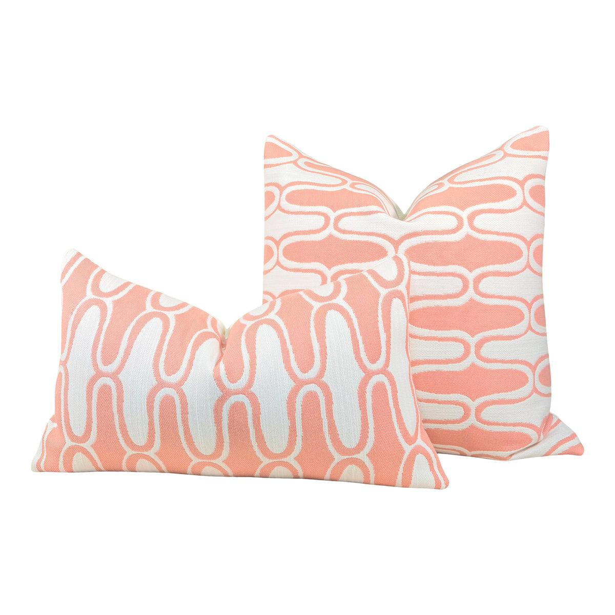 Thibaut Saraband Outdoor Decorative Pillow - Seashell Pink