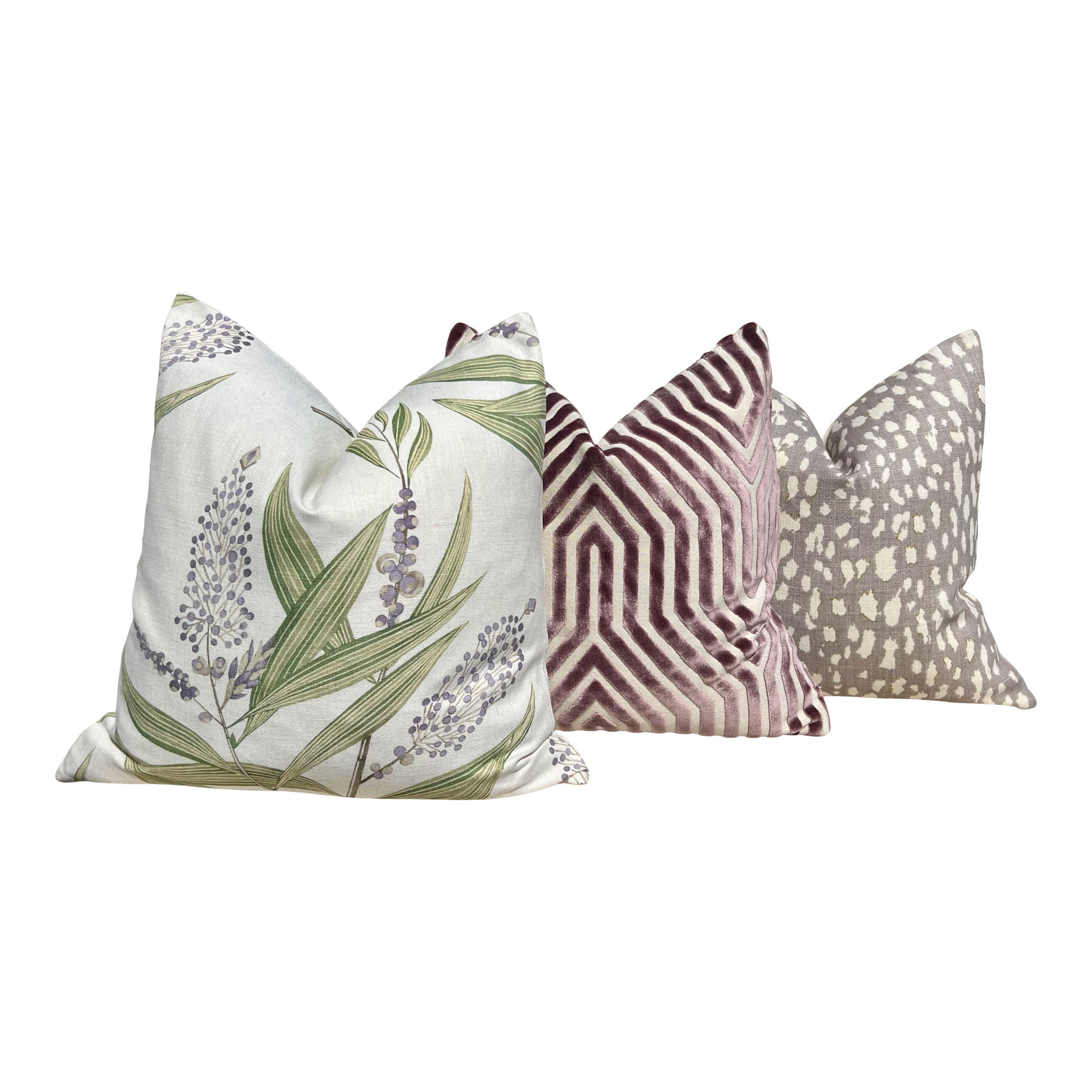 Kravet Couture Lynx Dot Pillow in Lavender