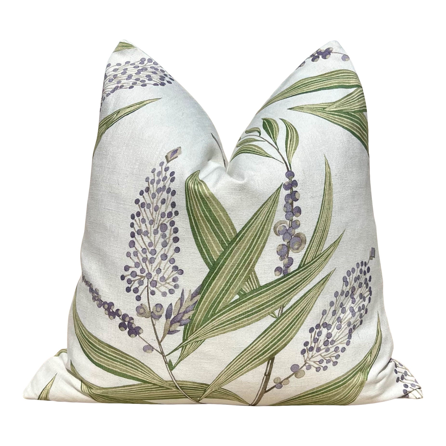 Thiabut Winter Bud Floral Pillow in Lavender
