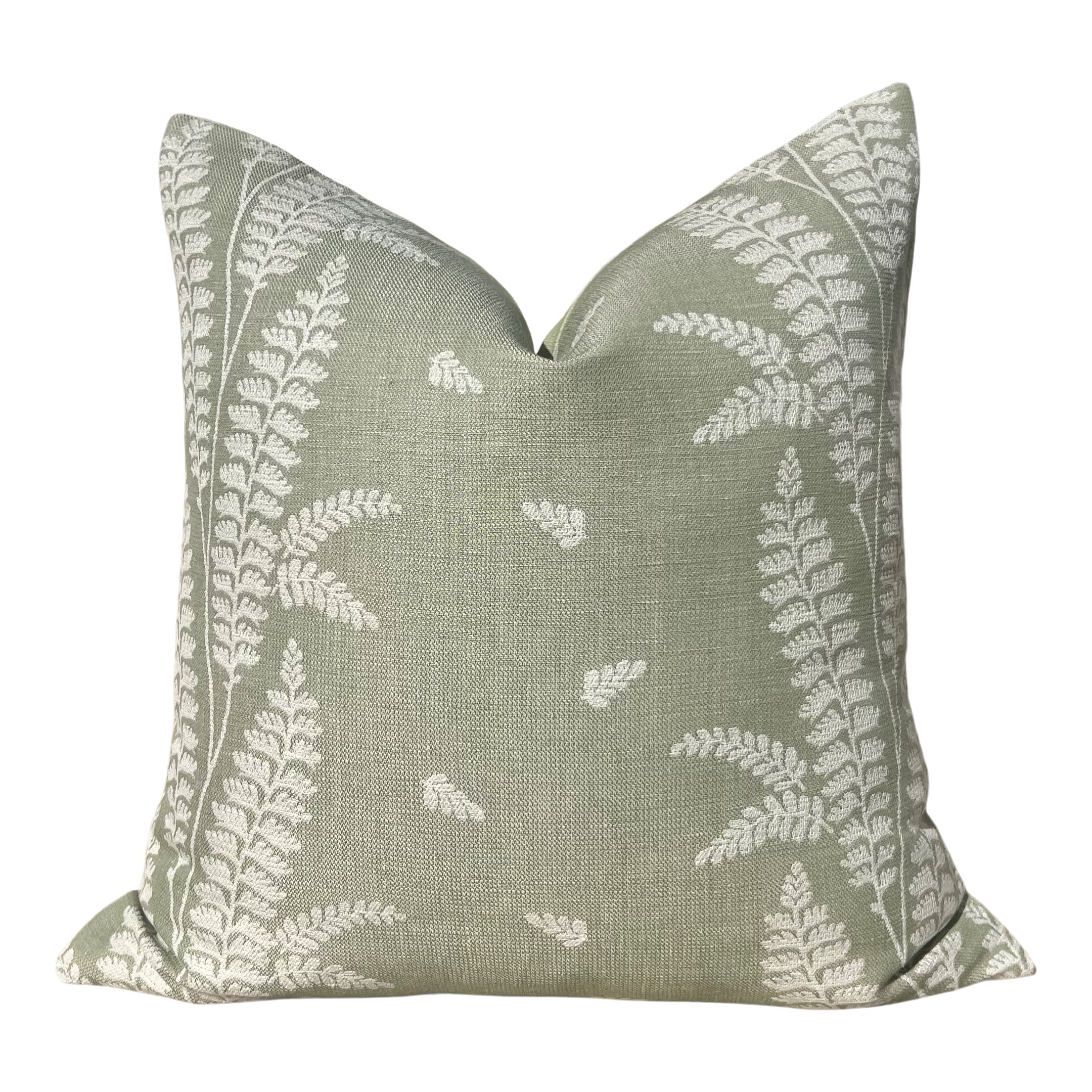 Thibaut Ensbury Fern Woven Pillow - Sage Green