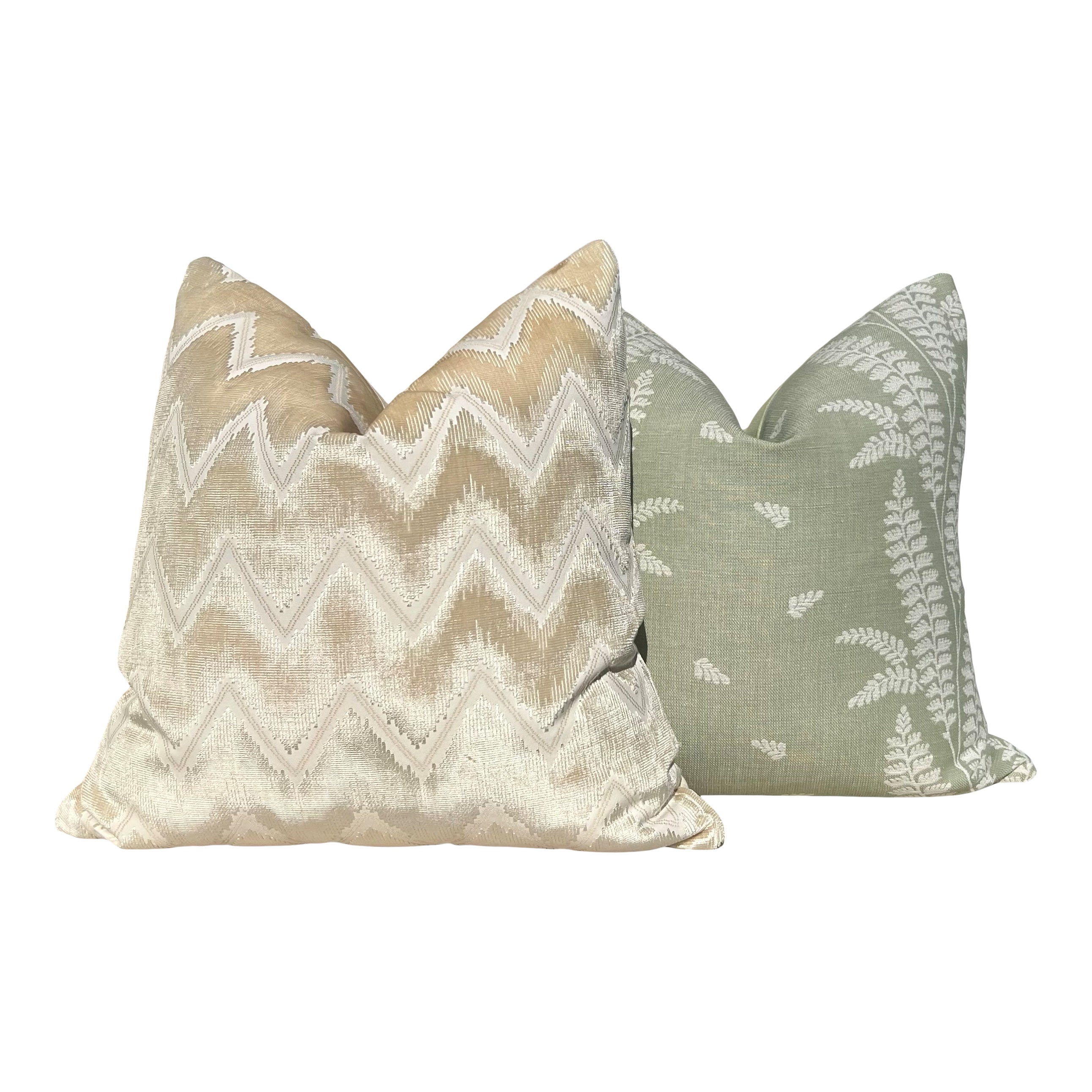 Thibaut Ensbury Fern Woven Pillow - Sage Green