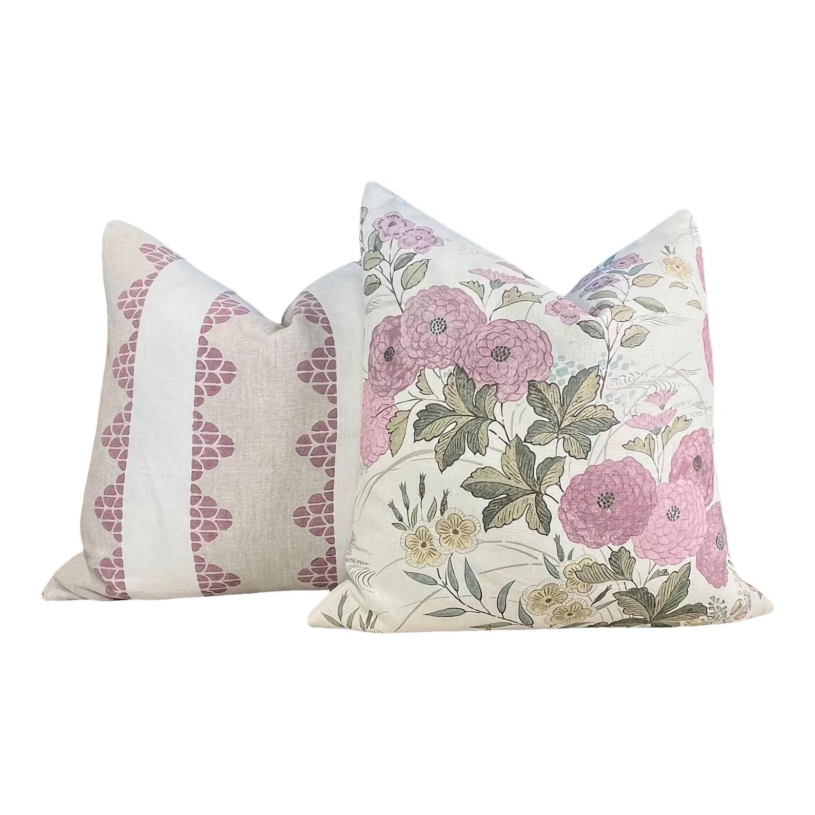 Sale!!!!! Price is for Set of 4 - 20"X20" Ready to Ship Thibaut Dhara Stripe and Fiorella Pillow Covers