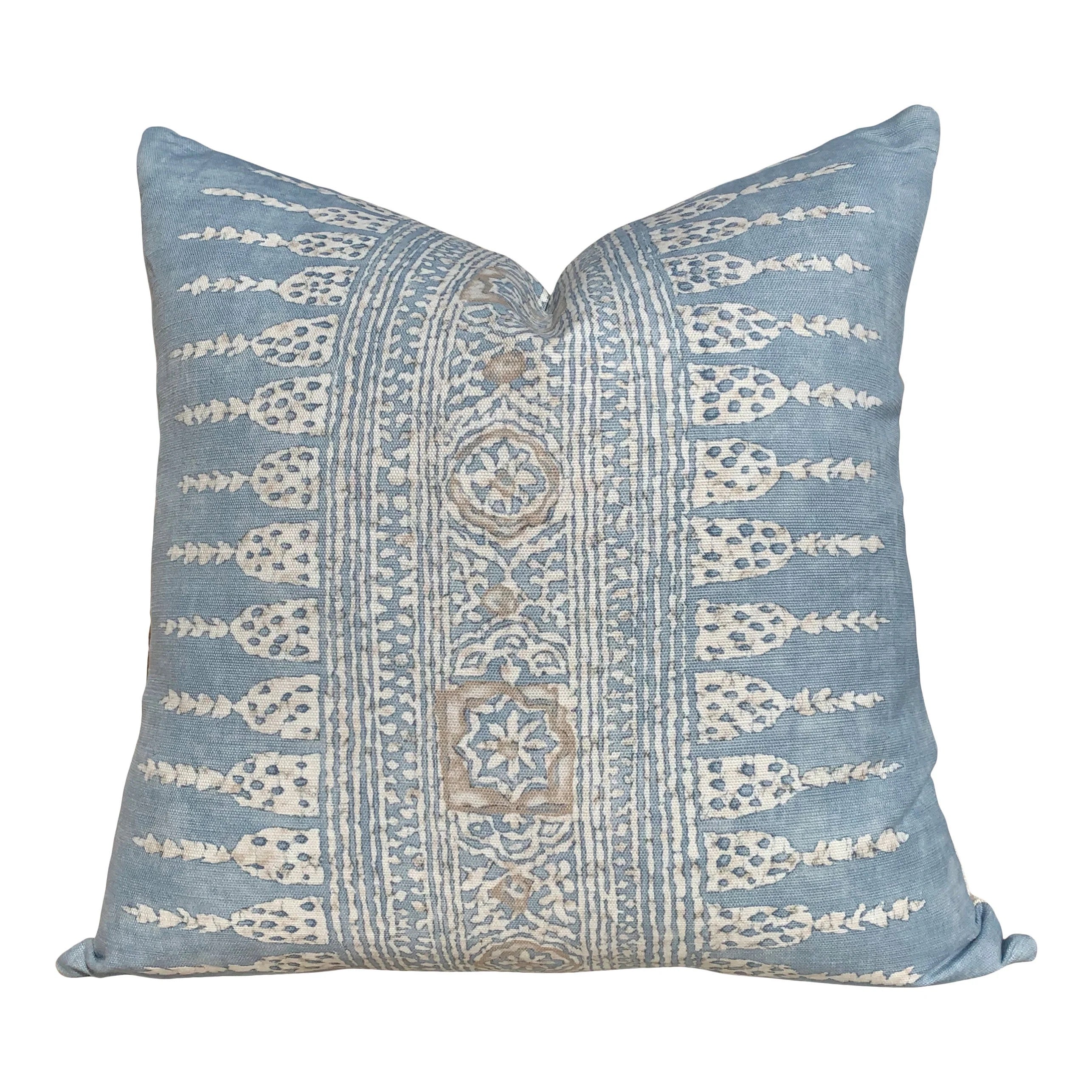 Sale!!!! Price is for 2 16"X16" Thibaut Javanese Stripe Pillow - Aqua Blue
