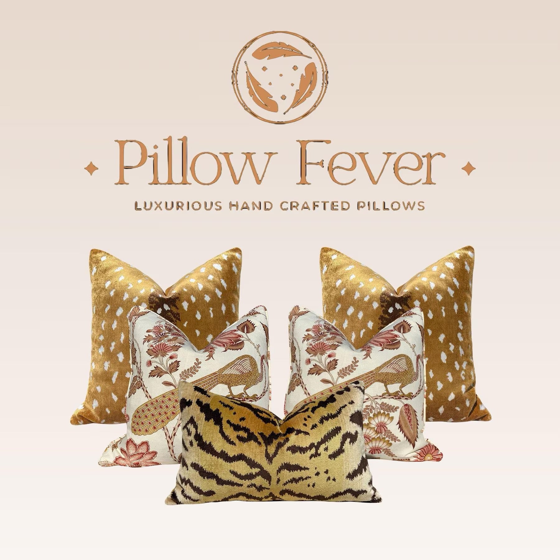 Scalamandre La Tigre Silk Velvet Pillow.