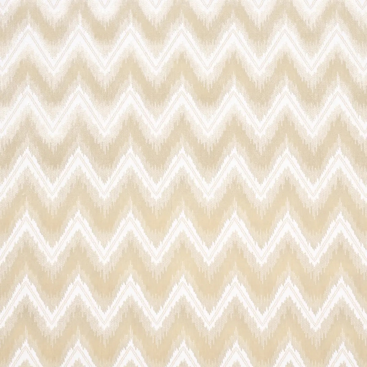 Schumacher Chevron Velvet Pillow in Champagne