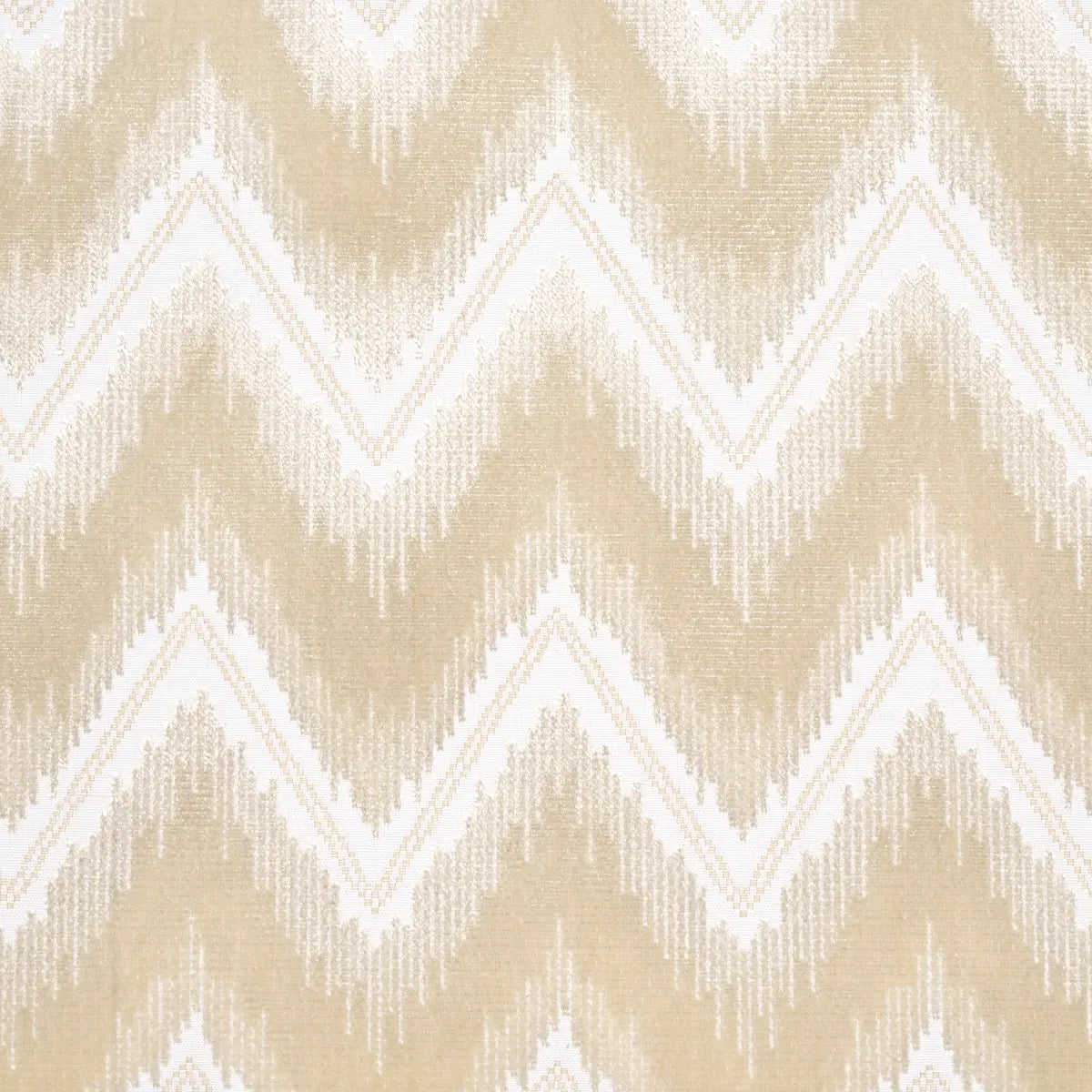 Schumacher Chevron Velvet Pillow in Champagne