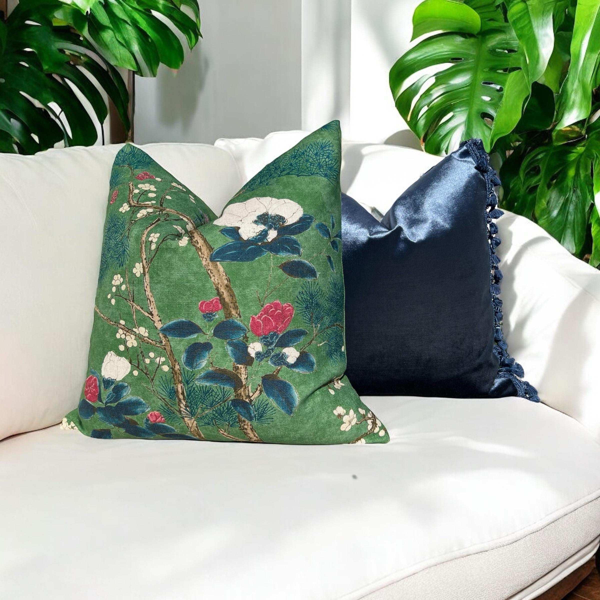 Thibaut Katsura Pillow - Emerald Green