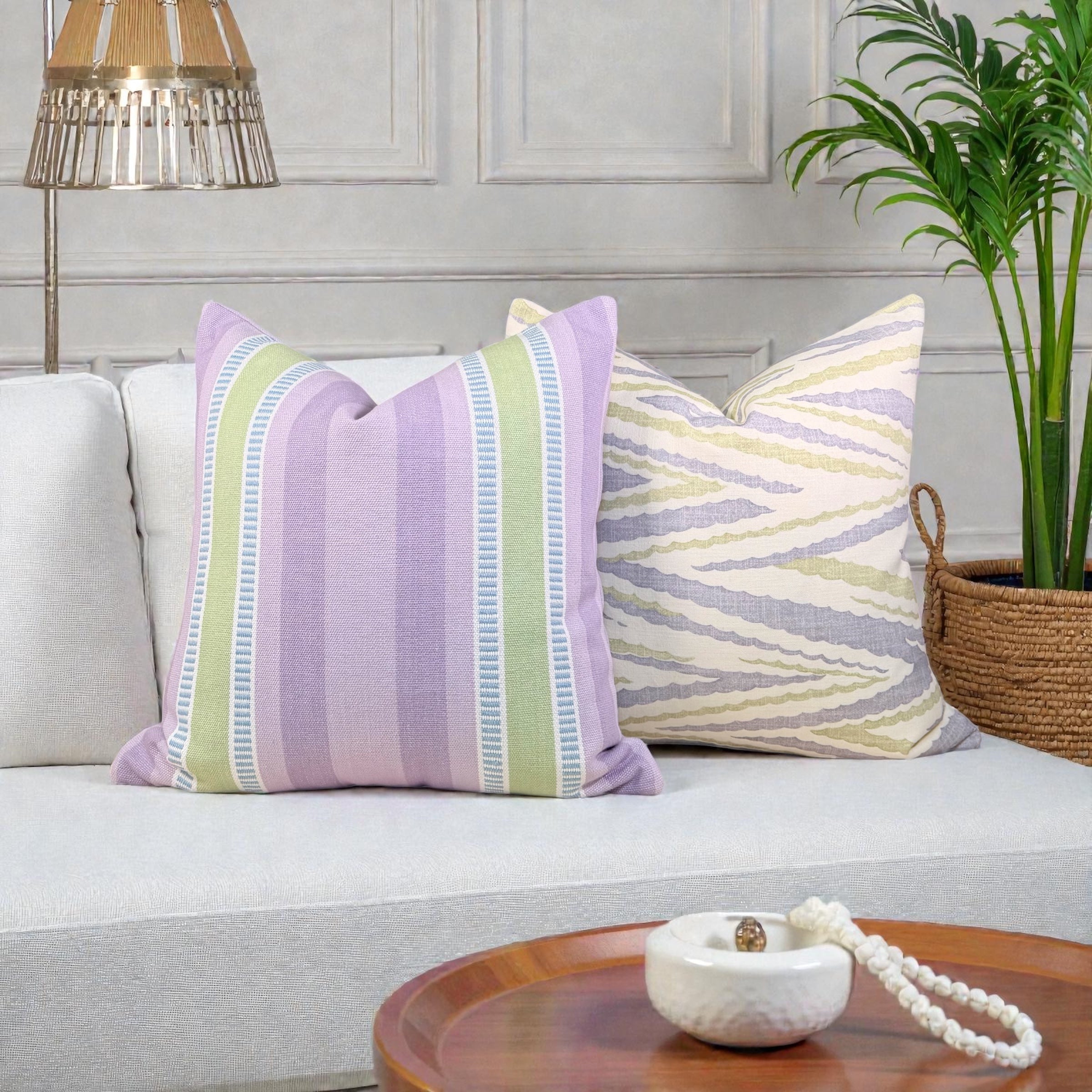 Thibaut Highland Peak Pillow - Lavender