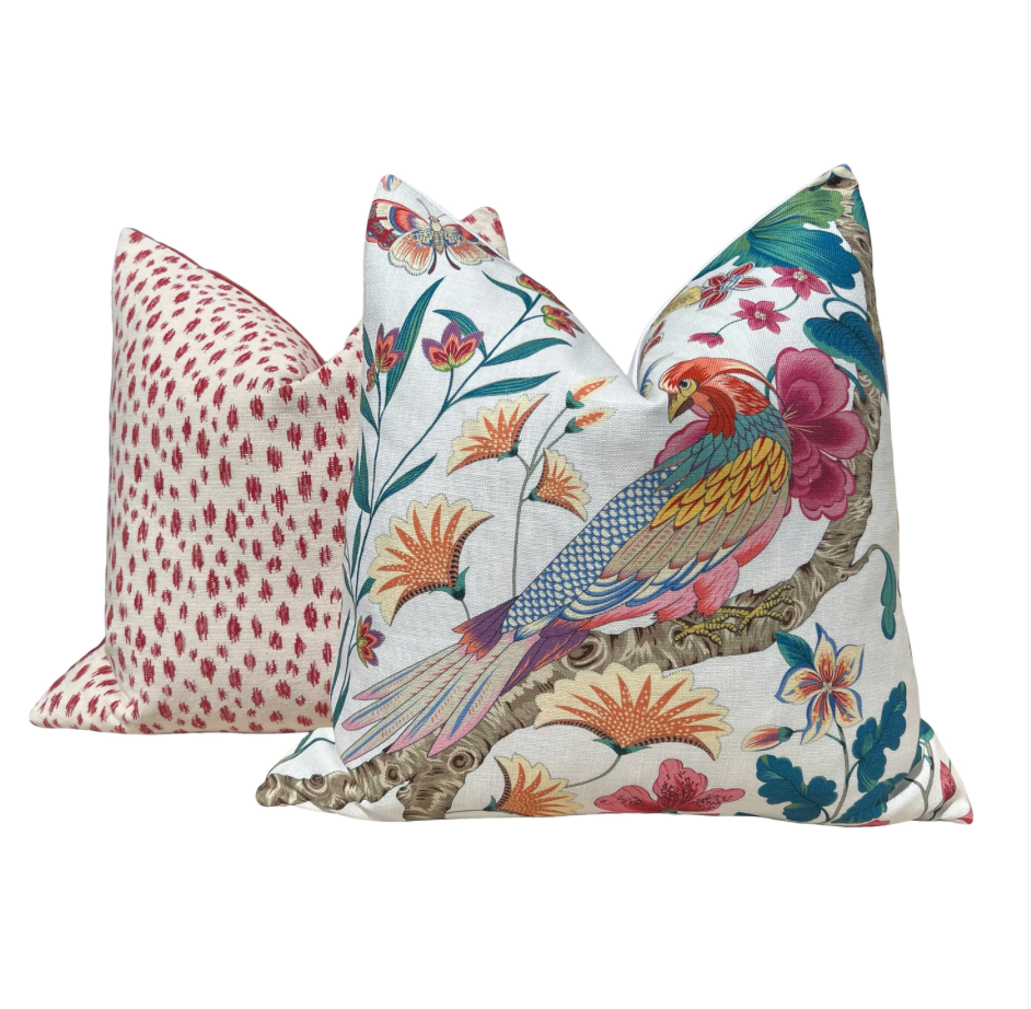 Sale!!!! Price is for 2 - 12"X20" Ready to Ship Brunschwig & Fils Honfleur Woven Pillow Berry