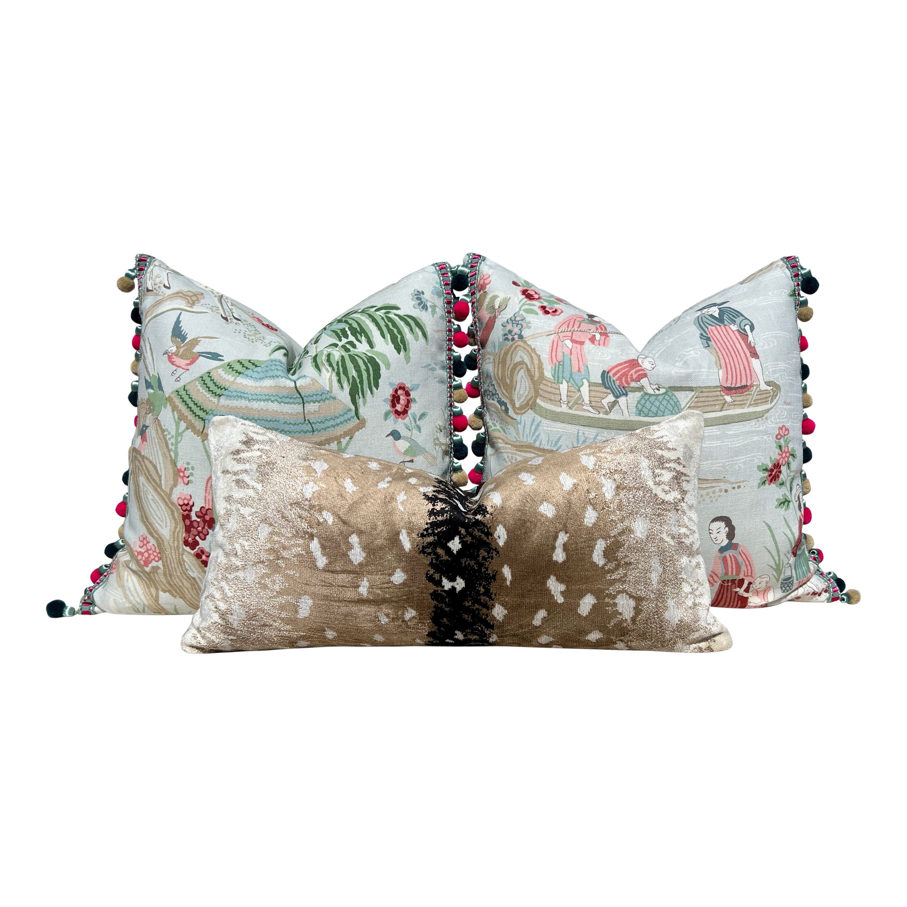 Antelope Velvet Pillow In Gold. Luxury Velvet Pillow Beige, Black, Decorative Accent Cushion Covers Tan, Designer High End Pillow Covers