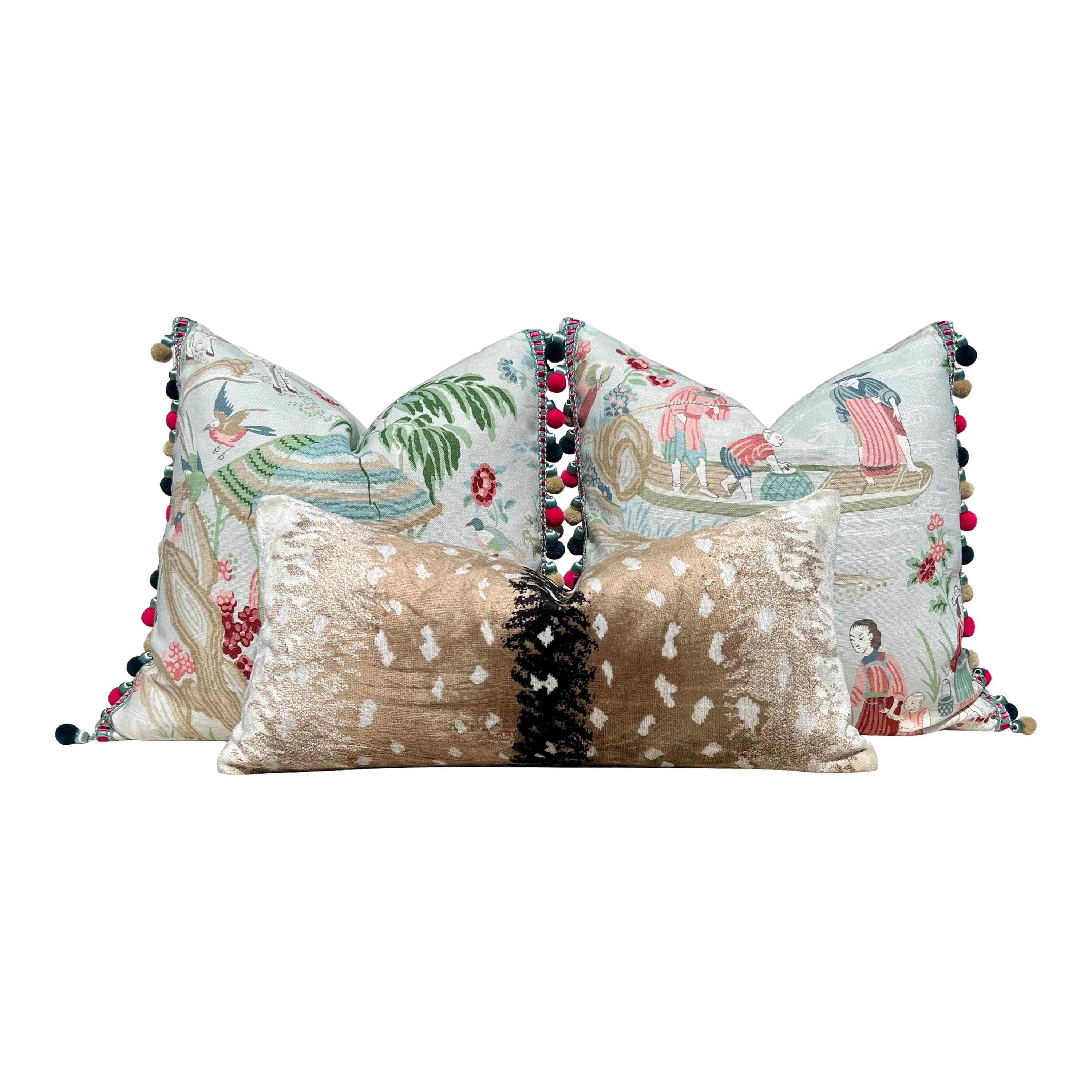 Antelope Velvet Pillow In Gold. Luxury Velvet Pillow Beige, Black, Decorative Accent Cushion Covers Tan, Designer High End Pillow Covers