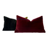 Ombre Velvet Pillow in Burgundy. Lumbar Plush Velvet Pillow, Designer Pillows, High End Velvet Pillow in Deep Purple, Accent Lumbar Cover