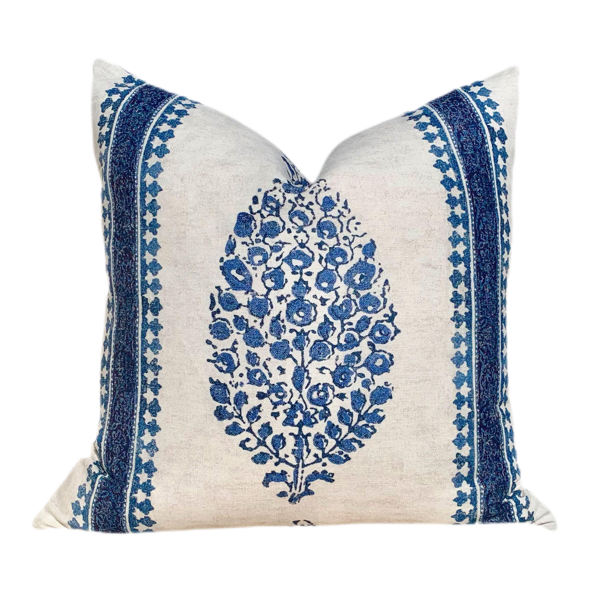 Chappana Medallion Pillow in Blue.