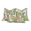 Schumacher Cranley Garden Pillow. Floral Lumbar Pillow, Green Yellow Pillow, Euro Sham 26