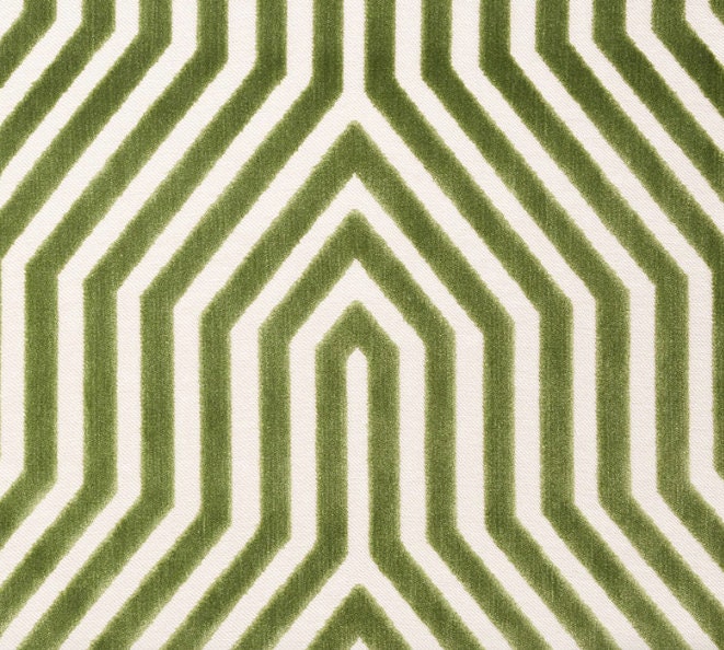 Vanderbilt Velvet Pillow Green. Velvet Lumbar Pillow, Long Lumbar Green Pillow, Chevron Plush Velvet Cushion Cover, Geometric Euro Sham