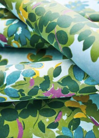 Thibaut Central Park Pillow in Blue and Green. Designer Pillow Cover, Accent lumbar pillow, High End Floral Pillow, Euro Sham Floral Case