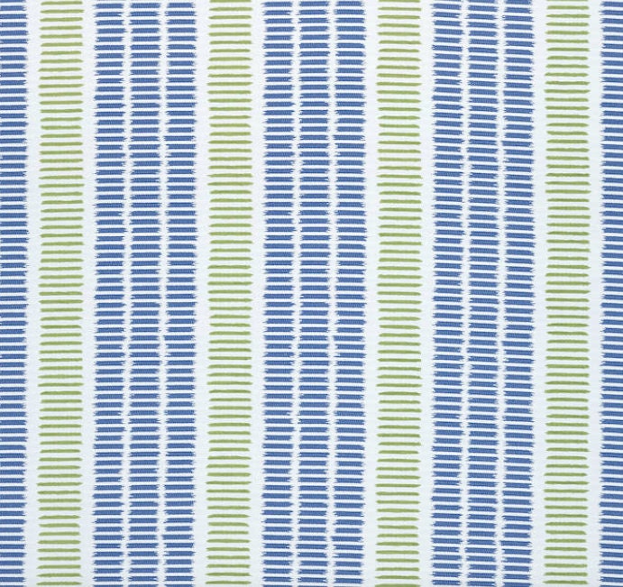 Outdoor/ Indoor Top Sail Striped Pillow Blue and Green. Designer Woven Decorative Sunbrella Outdoor Pillow Cover Blue and Green Stripes