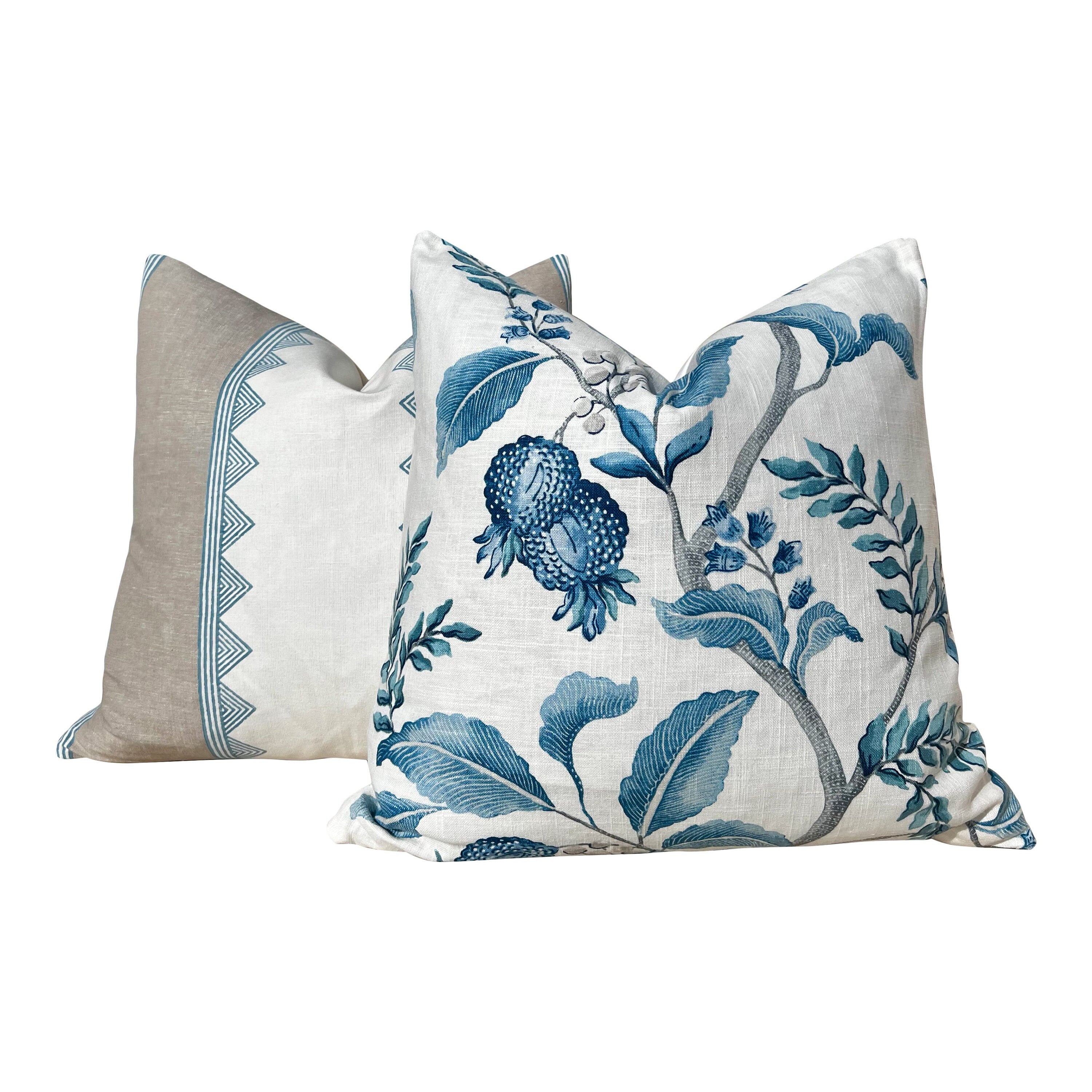 Thibaut Kismet Striped Pillow in French Blue. Lumbar Striped Accent Pillow Cover, Decorative Pillow Sham, Designer Pillows, Accent Pillow