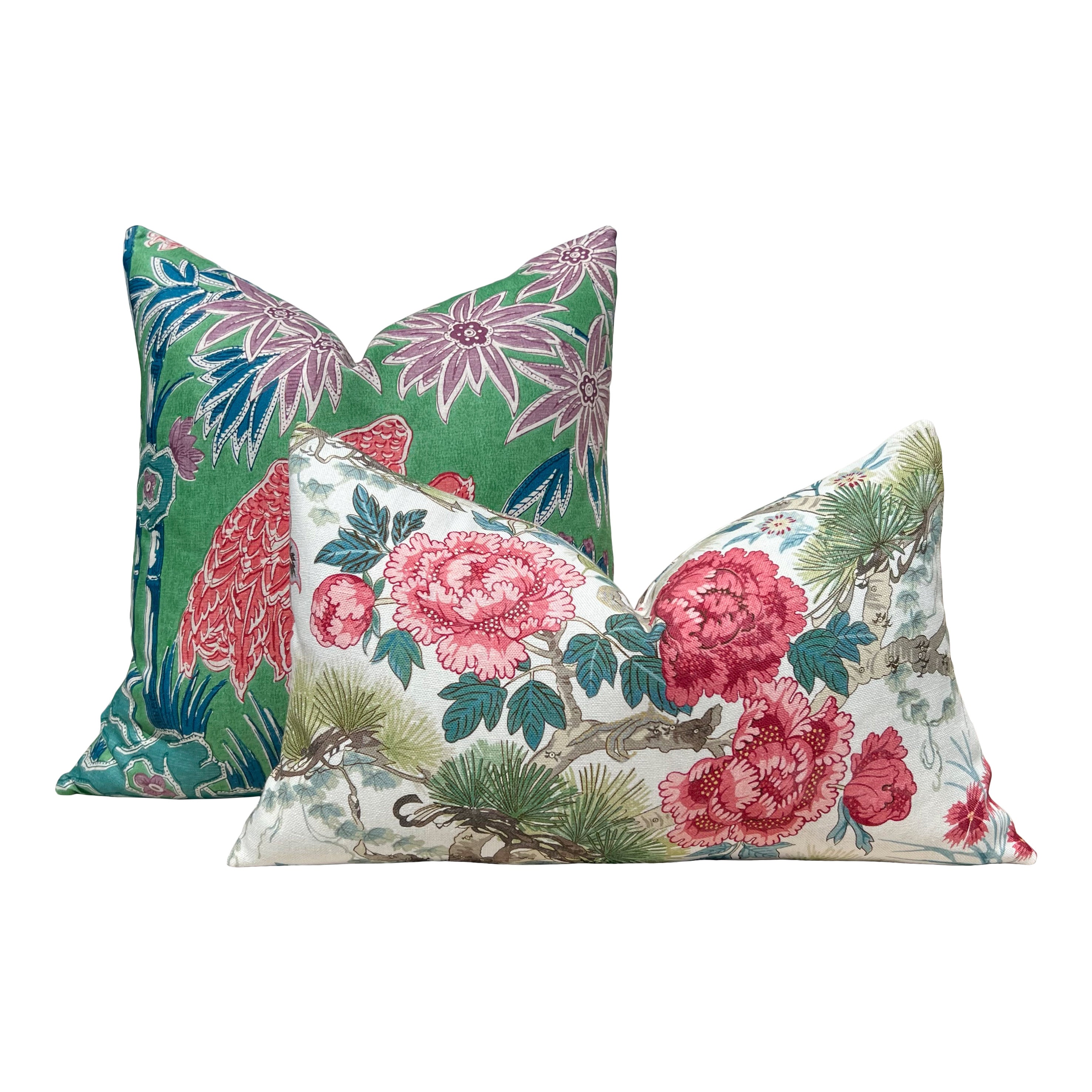 Scalamandre Shenyang Pillow in Bloom.