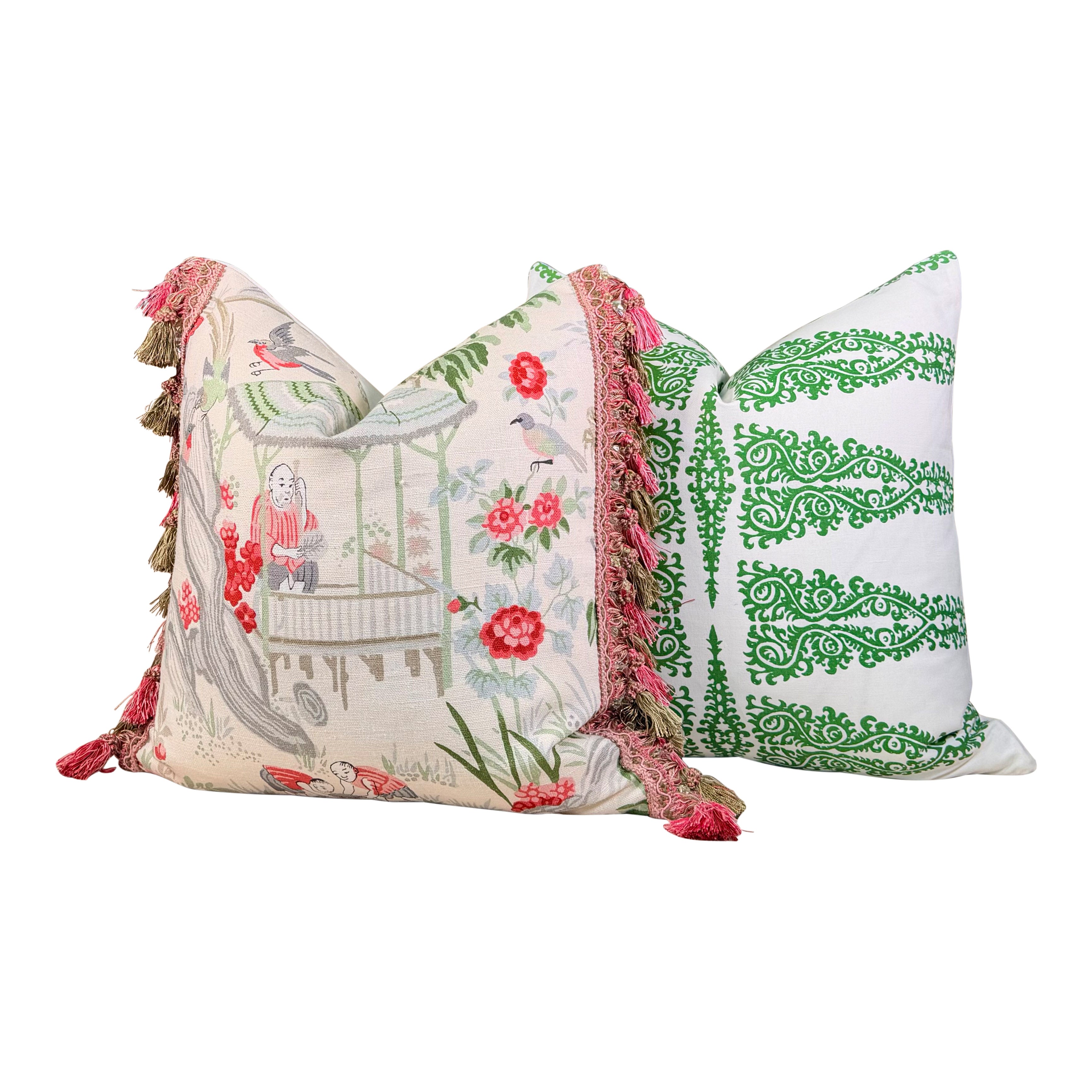 Schumacher Yangtze River Pillow - Cream