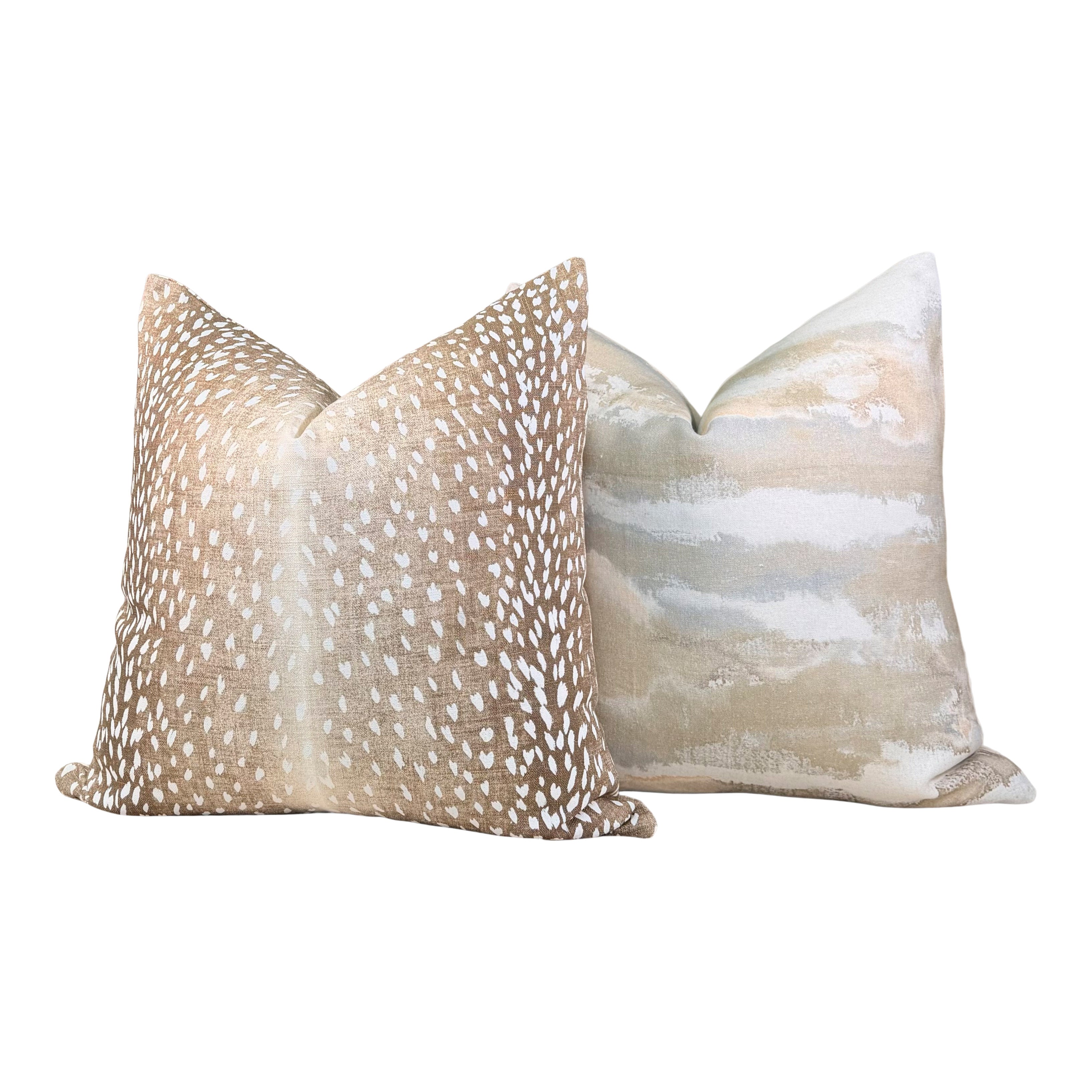 Thibaut Silver Lining  Pillow - Blush, Beige