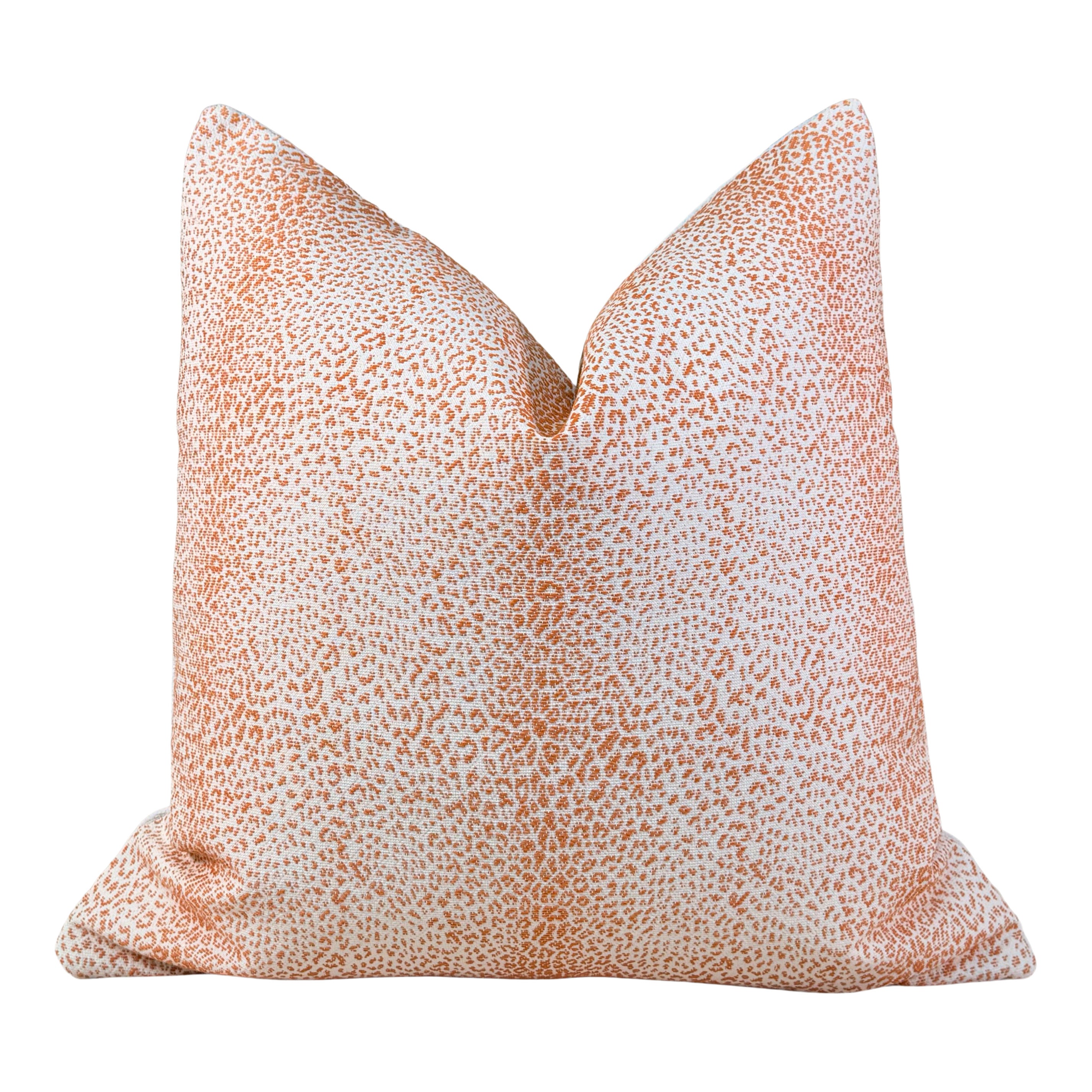 Schumacher Outdoor Mini Leopard Pillow - Orange