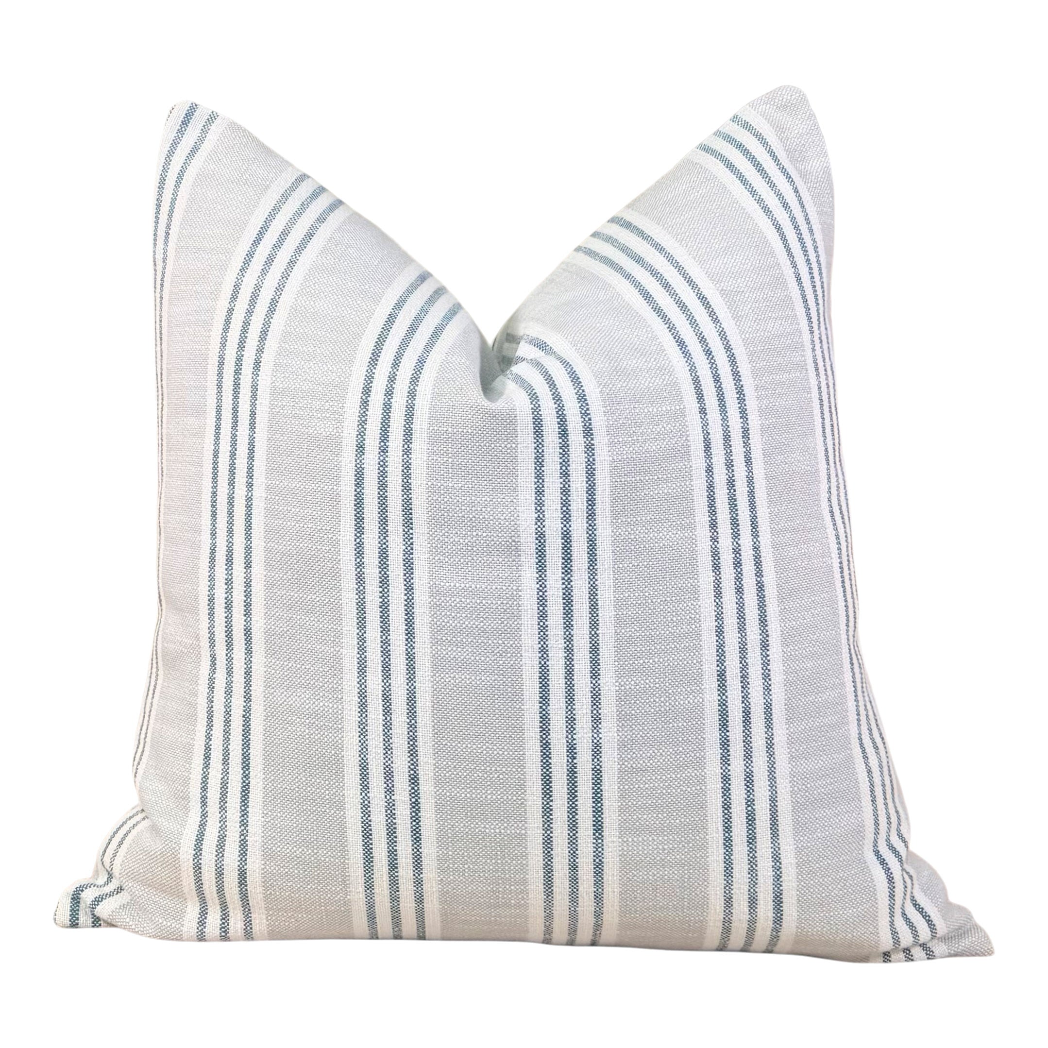 Thibaut Outdoor Southport Pillow - Sterling, Cobalt