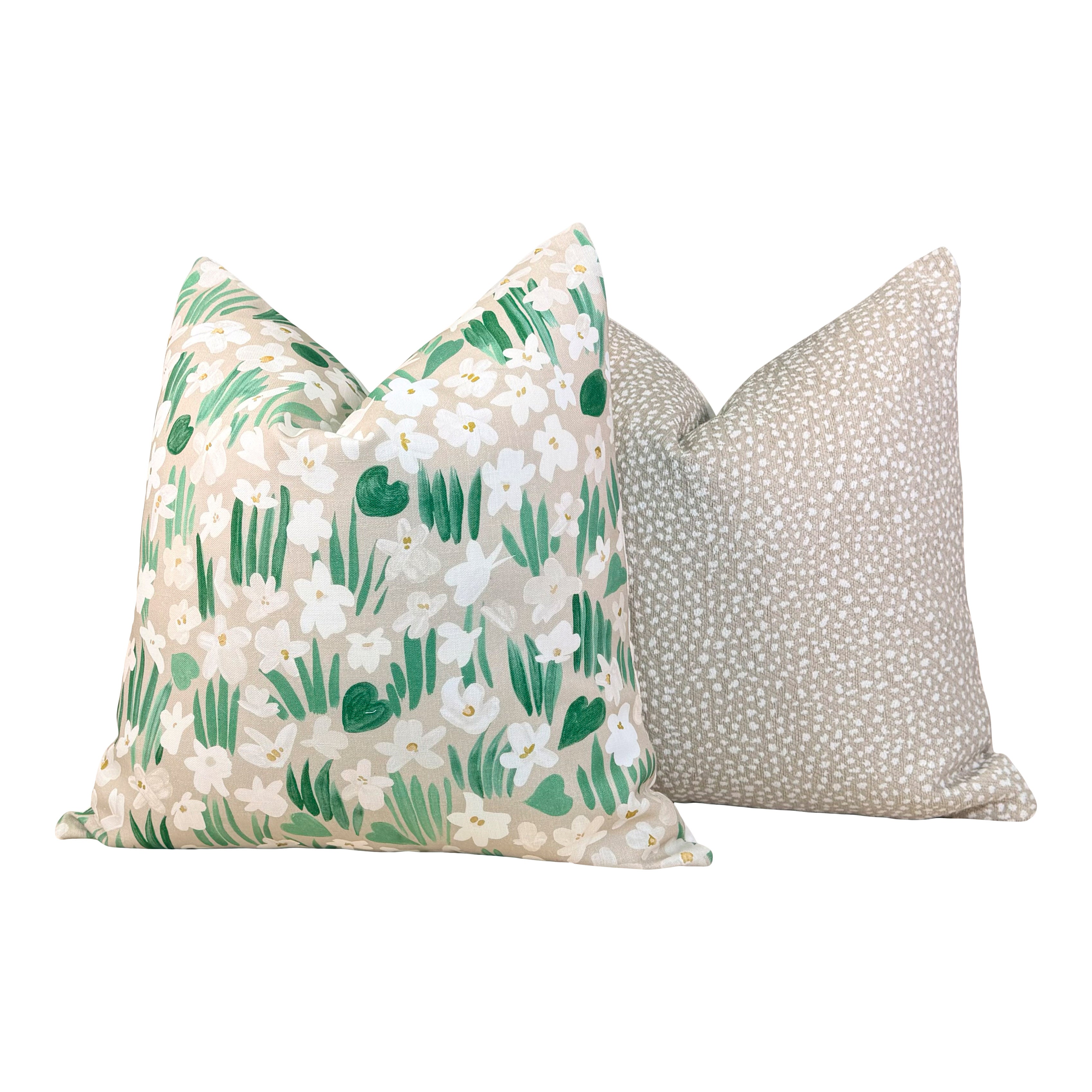 Thibaut Fawn Indoor Outdoor Pillow - Oat
