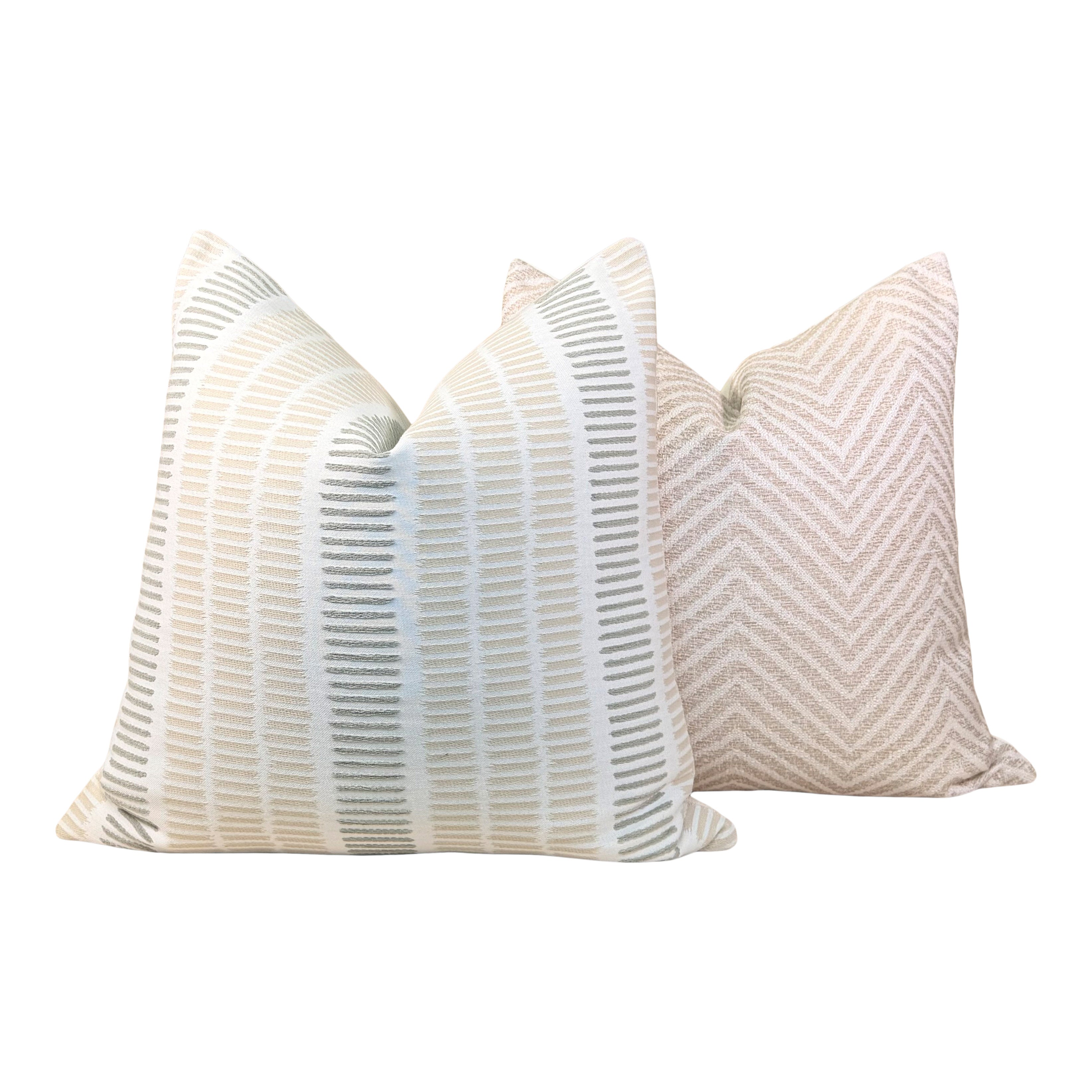 Thiabut Topsail Outdoor Woven Striped Pillow - Flax.