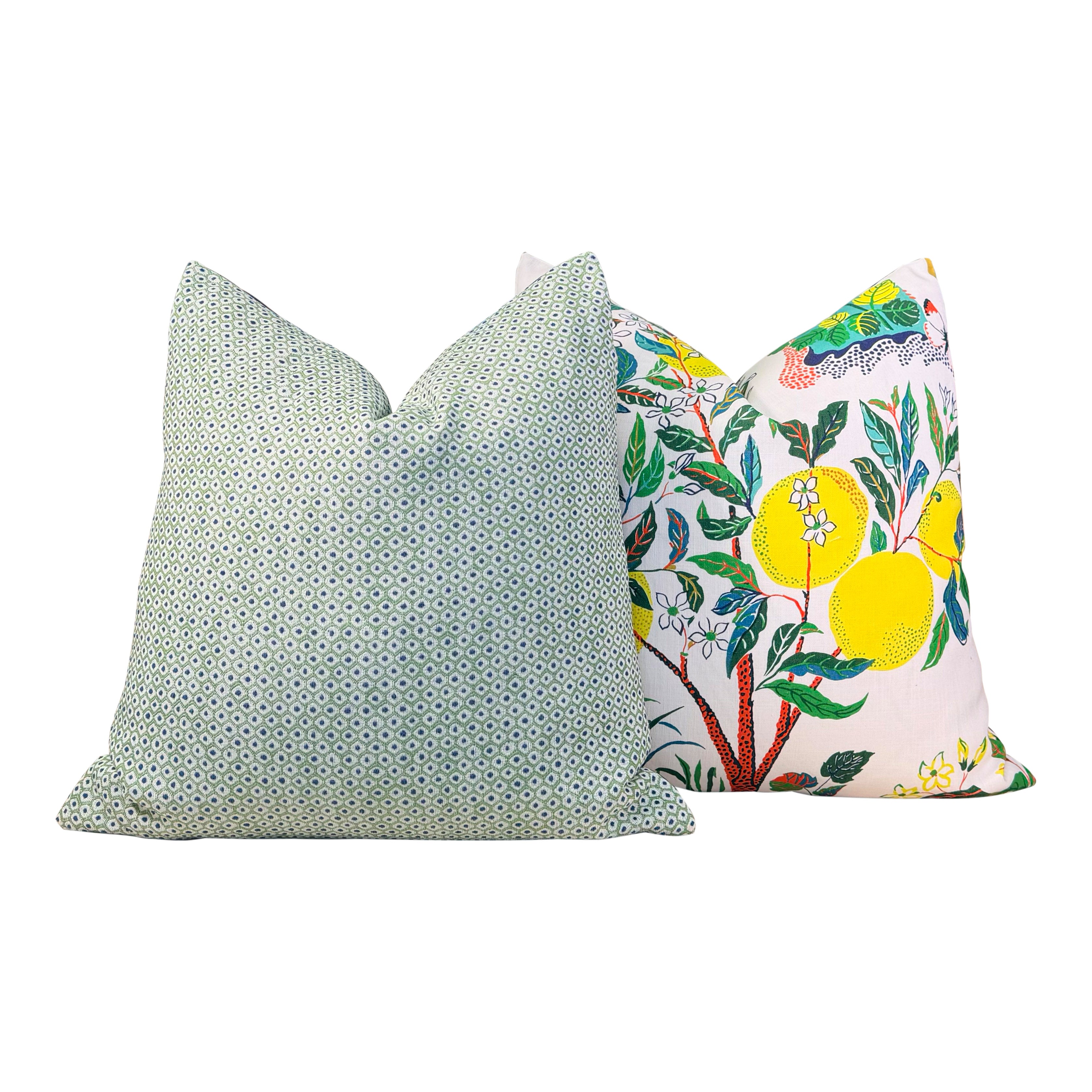 Schumacher Citrus Garden Outdoor Pillow - Primary