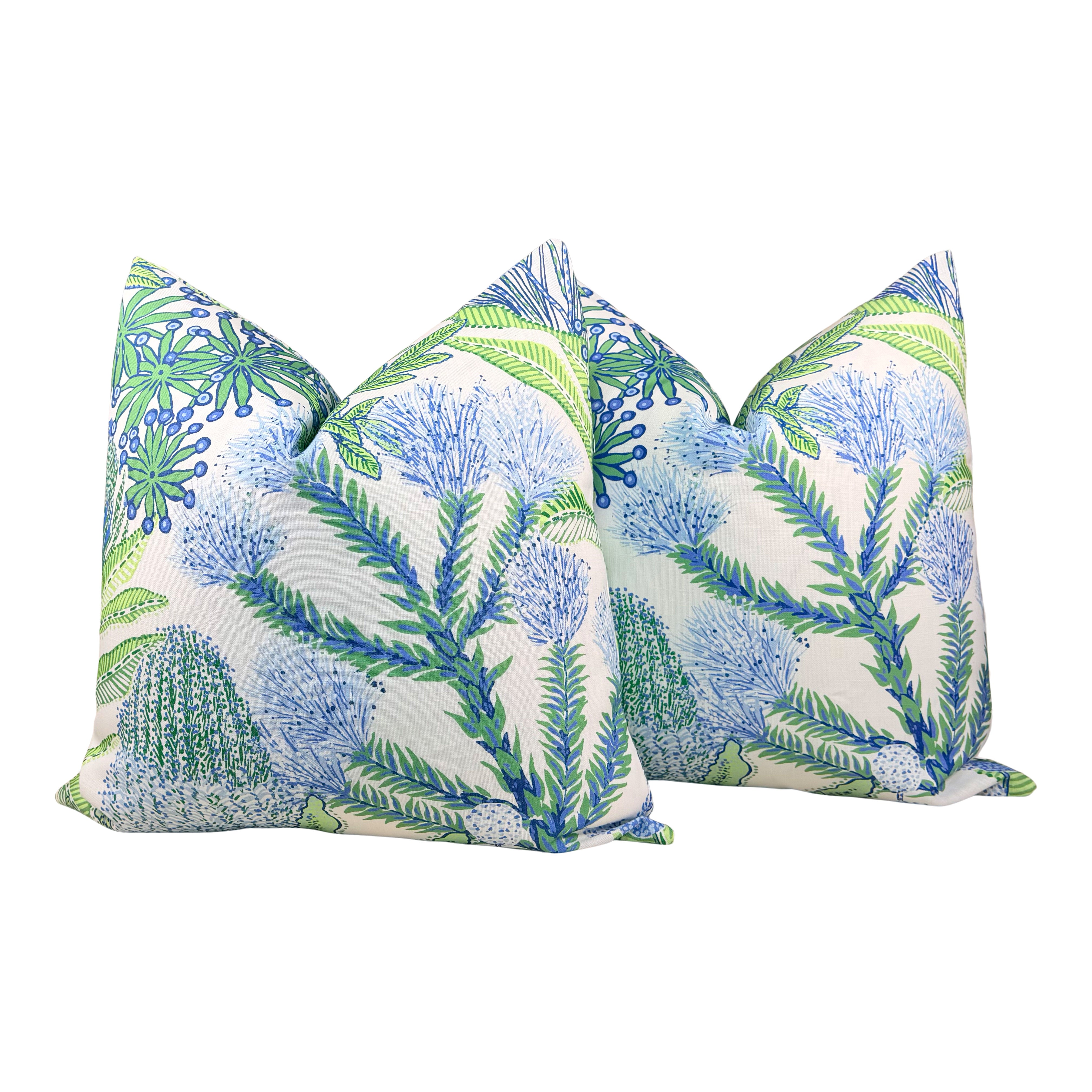 Thibaut Outdoor Protea Pillow - Kiwi
