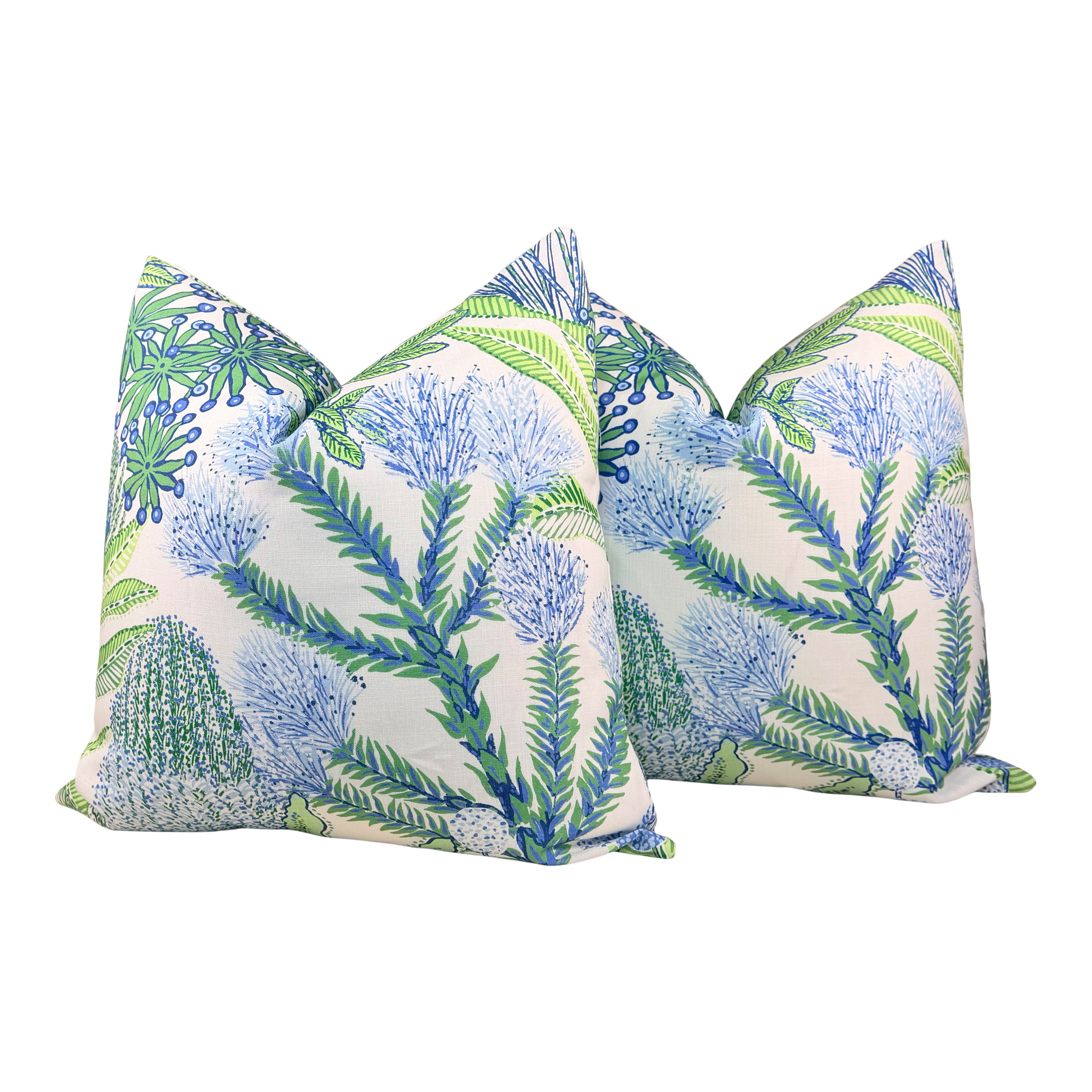 Thibaut Outdoor Protea Pillow - Kiwi
