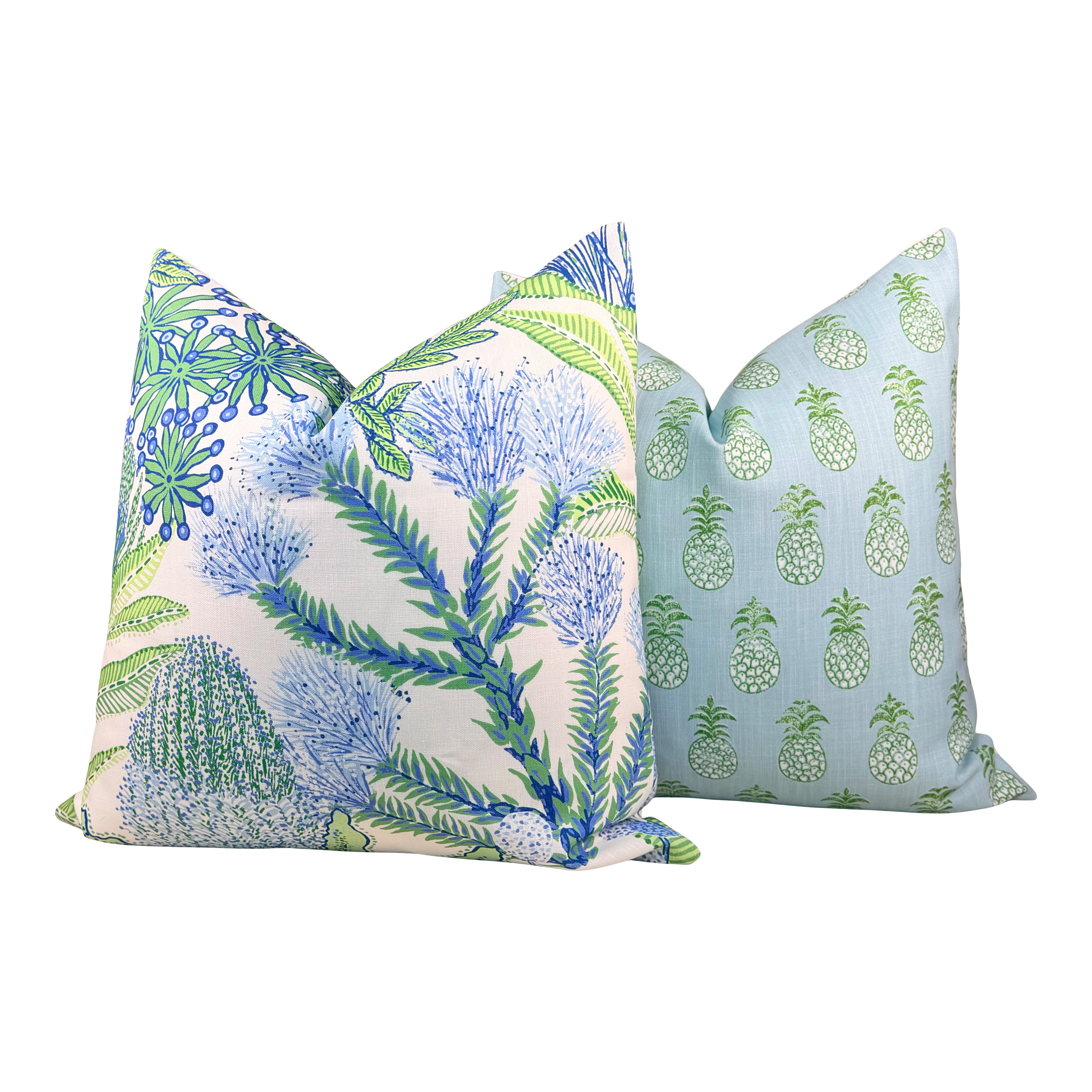 Thibaut Outdoor Protea Pillow - Kiwi