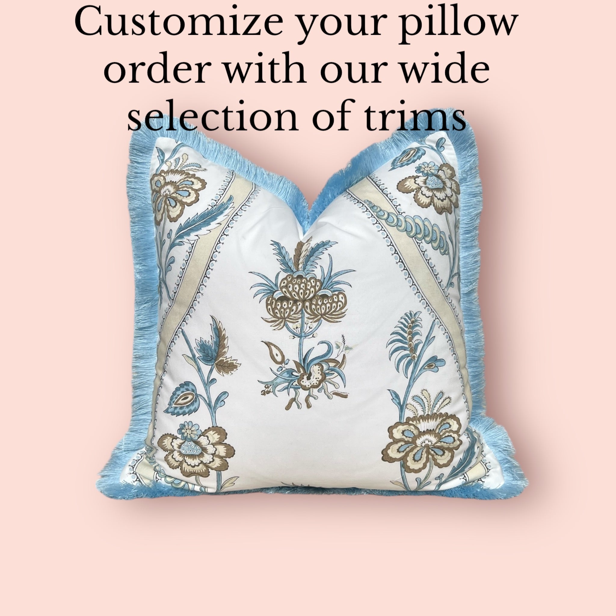 Personalize Your Pillows with Elegant Trims.