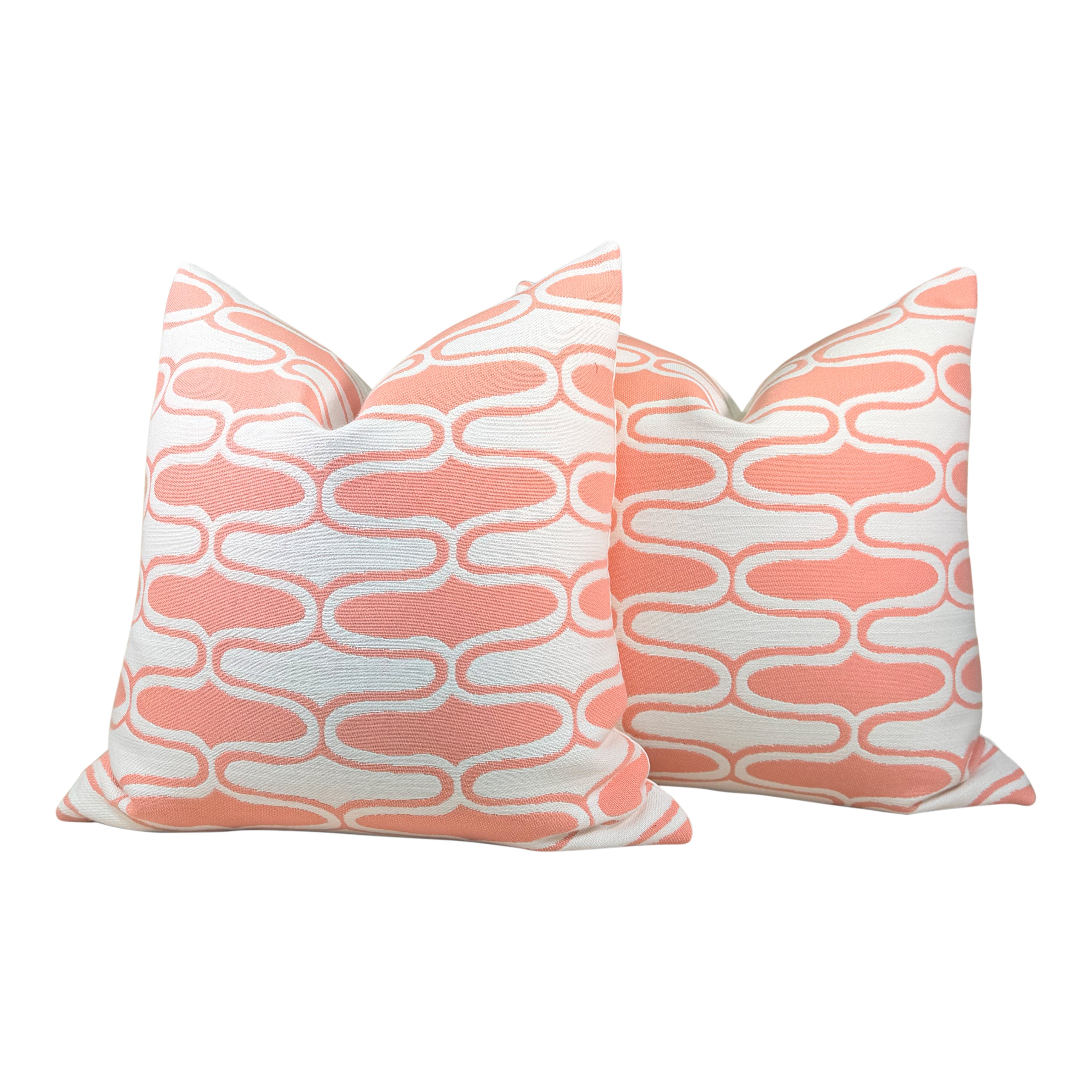 Thibaut Saraband Outdoor Decorative Pillow - Seashell Pink