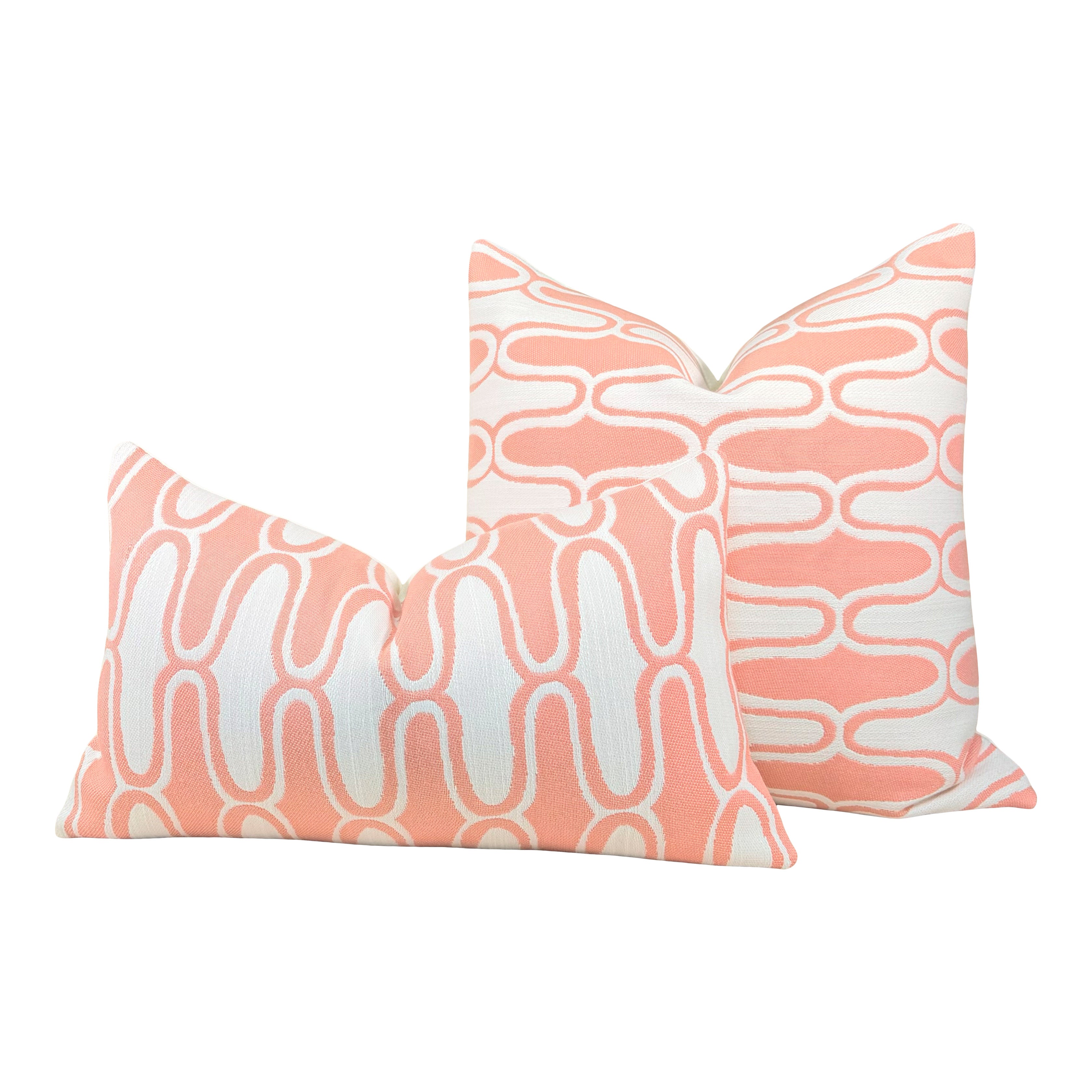 Thibaut Saraband Outdoor Decorative Pillow - Seashell Pink