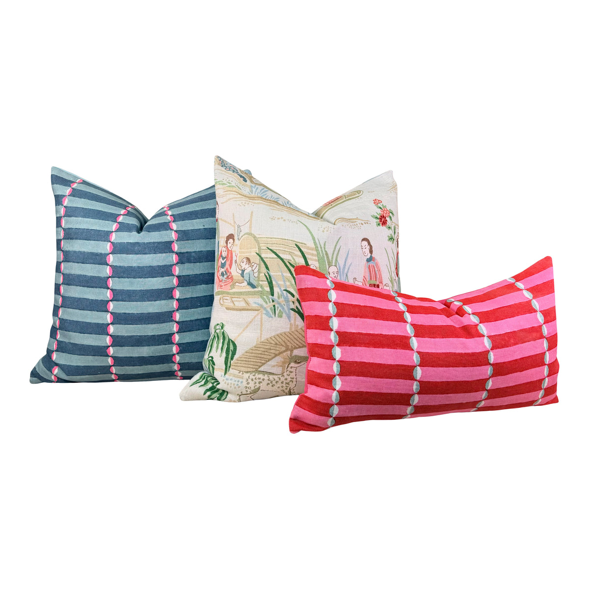 Molly Mahon Luna Linen Pillow - Pink