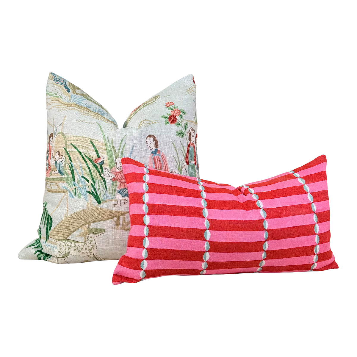 Molly Mahon Luna Linen Pillow - Pink