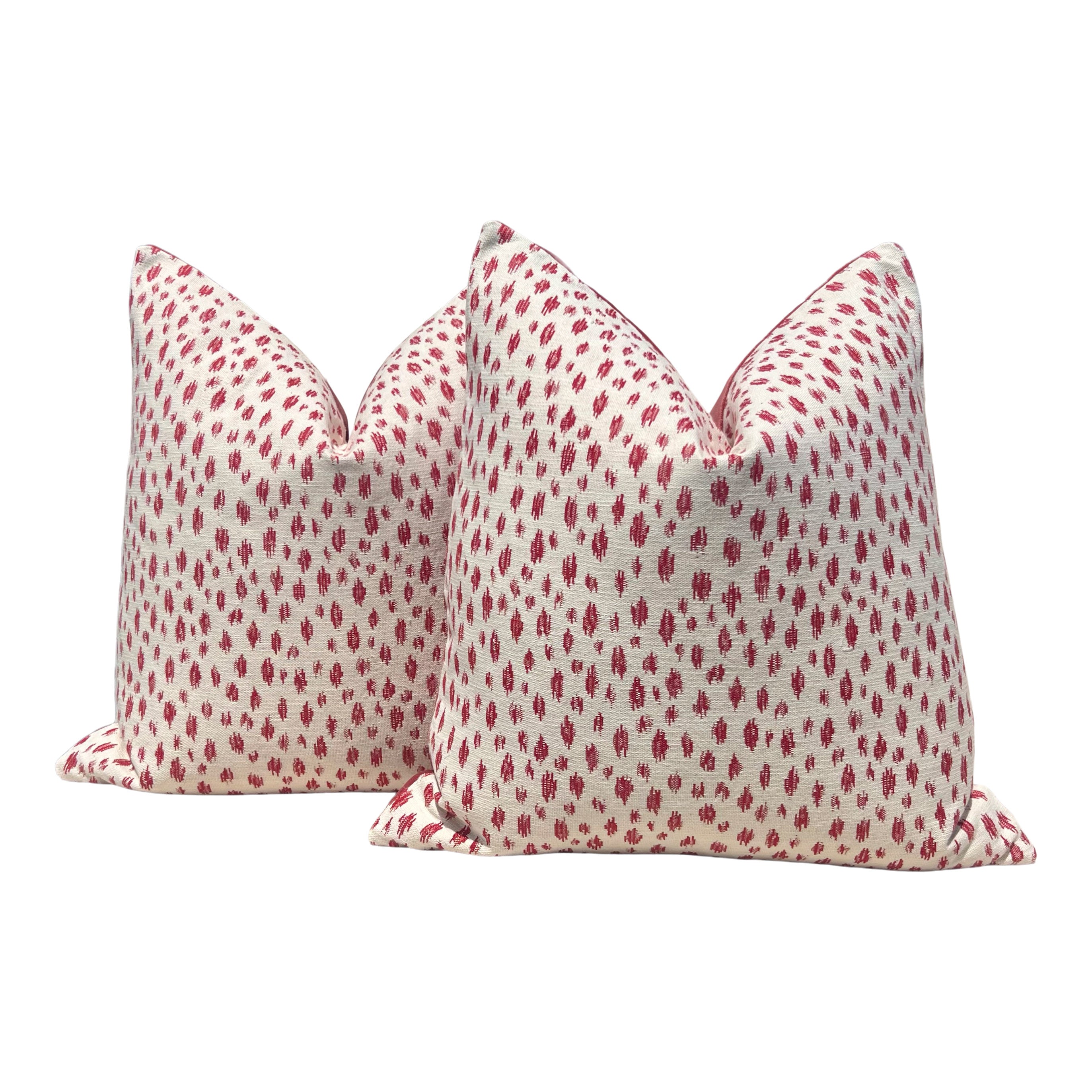 Honfleur Woven Pillow in Berry