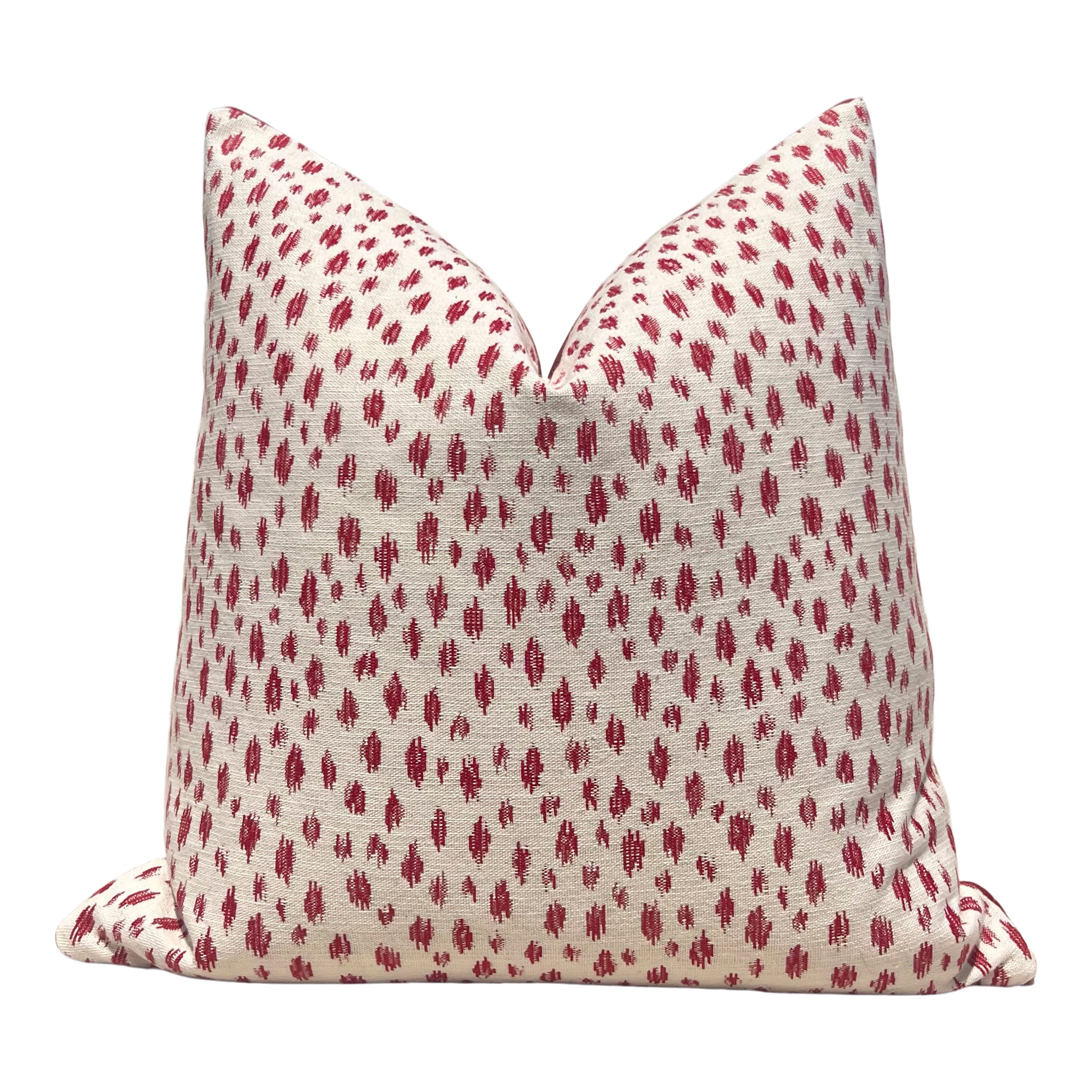 Honfleur Woven Pillow in Berry