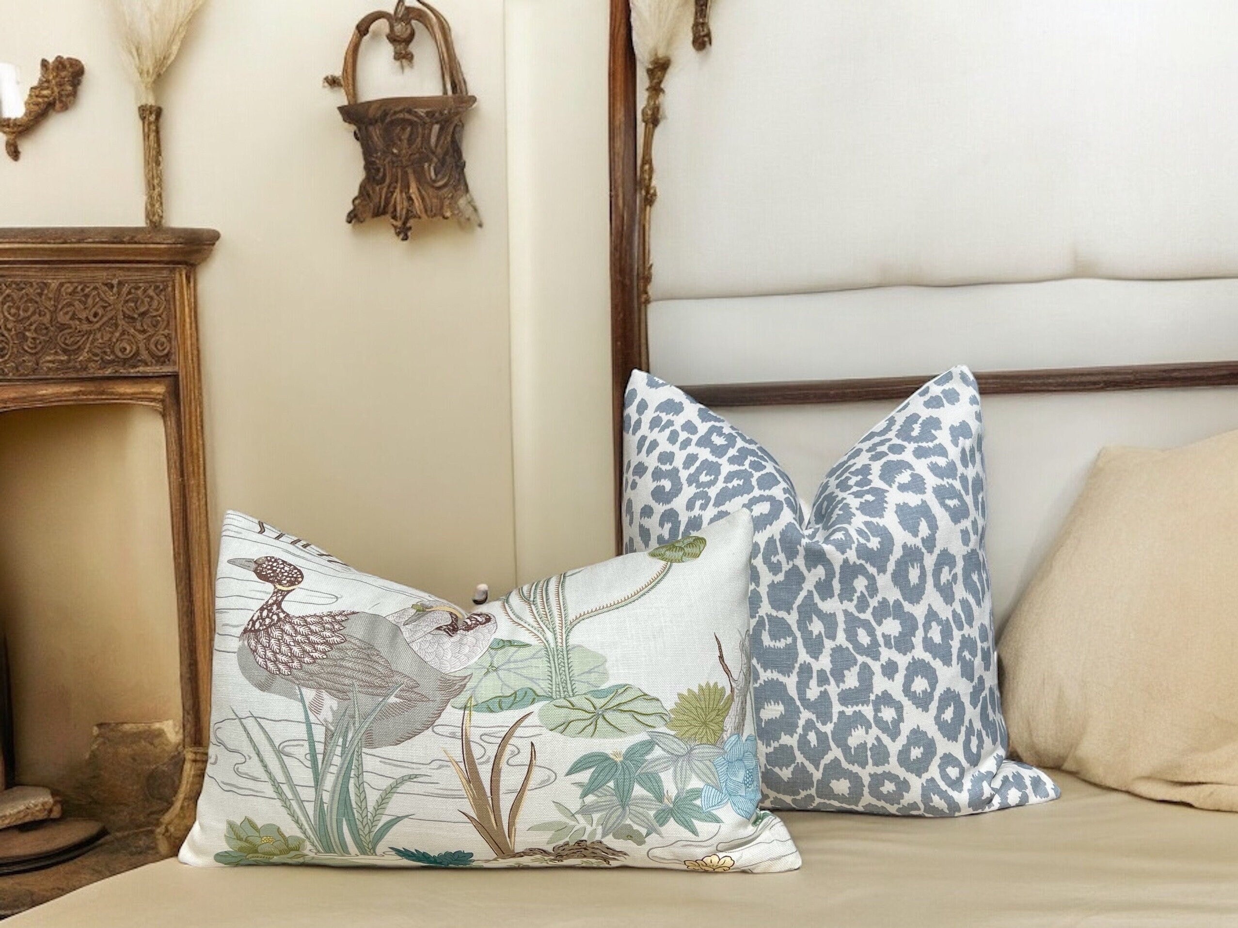 Sale!!!!! Price is for 2 - 18"x18" Double Sided Ready to  Ship Lee Jofa Luzon Pillow Cover - Jade