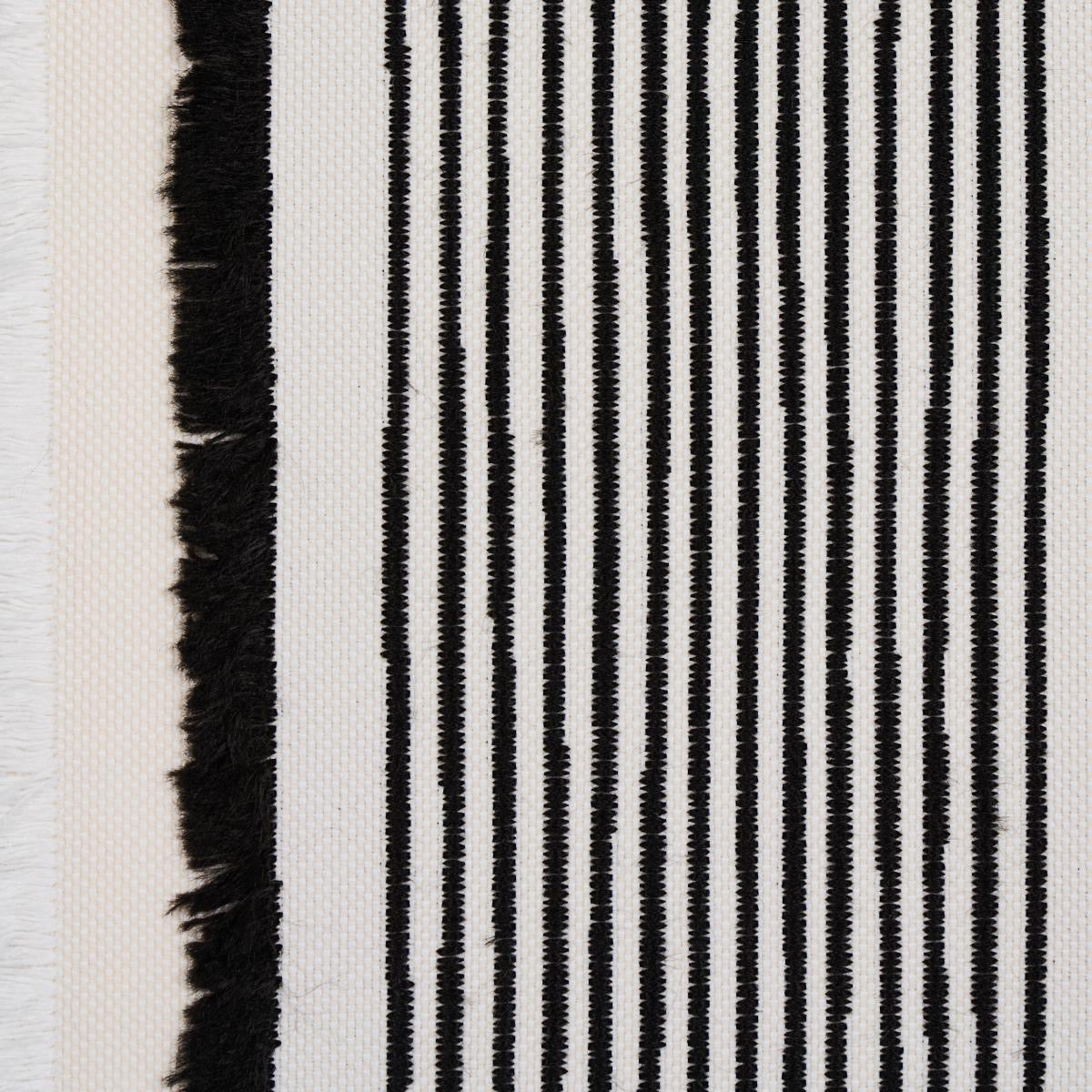 Schumacher Billy Indoor/Outdoor Decorative Pillow Black and White.